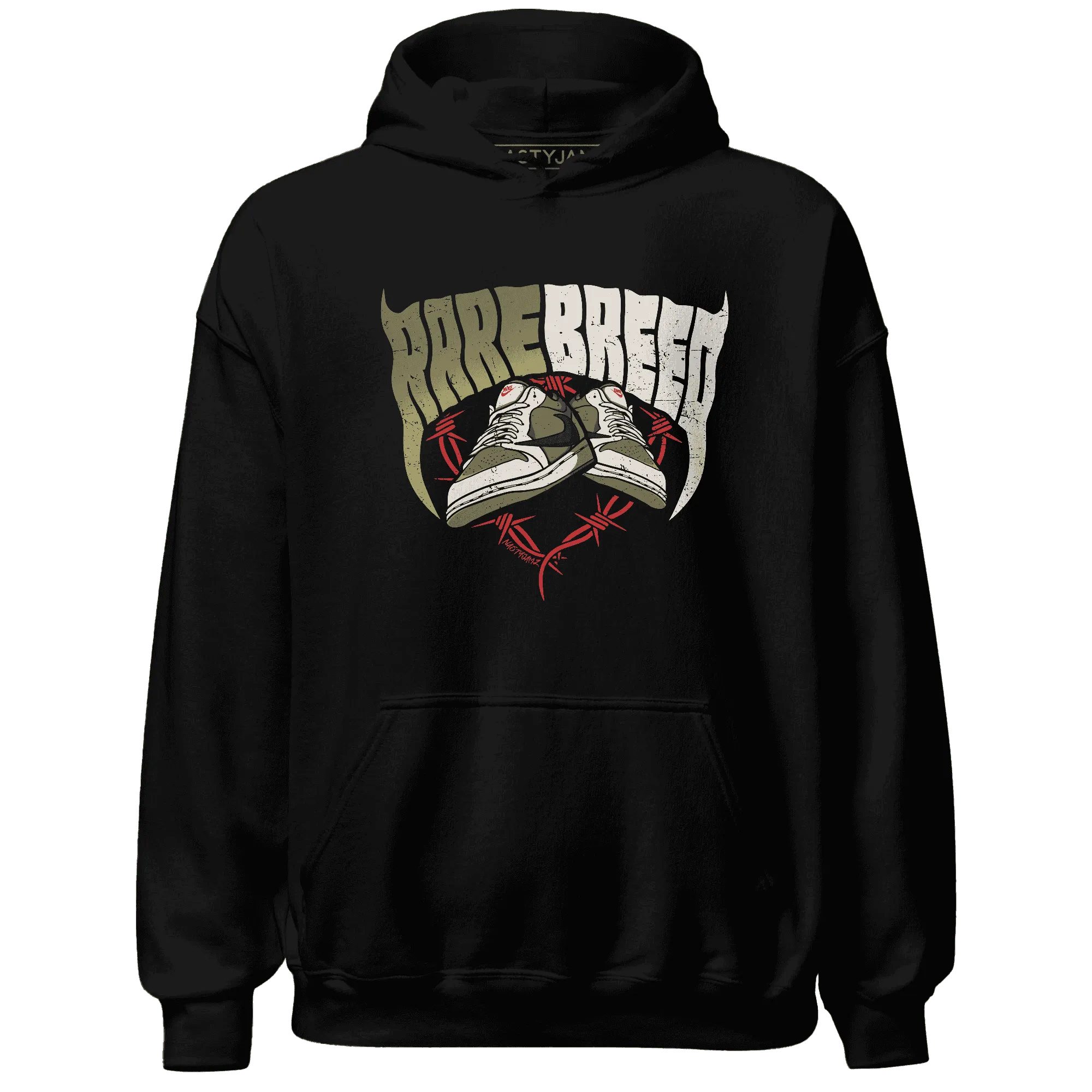 NastyJamz-Medium-Olive-1s-Hoodie-Match-Rare-Breed-Sneaker