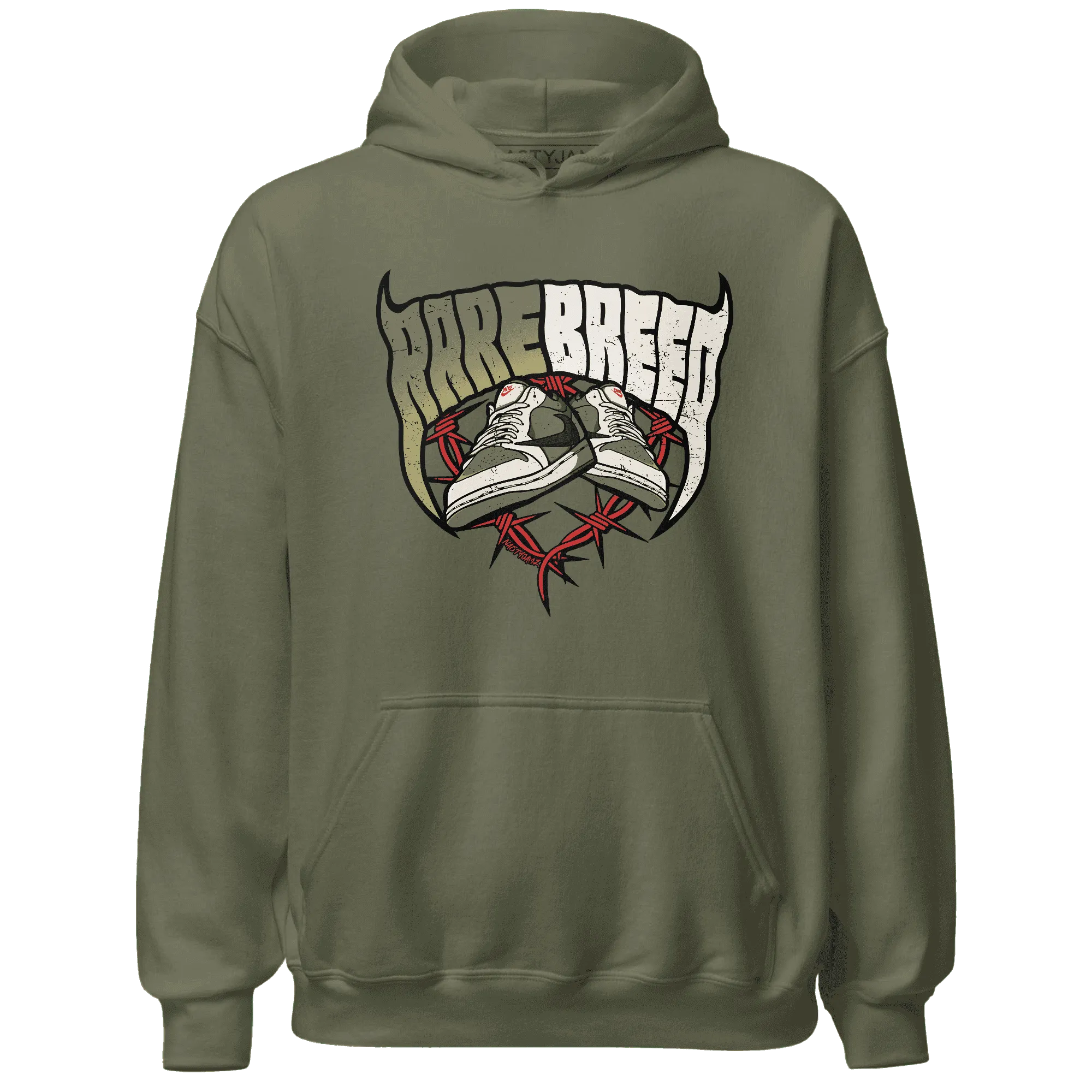 NastyJamz-Medium-Olive-1s-Hoodie-Match-Rare-Breed-Sneaker