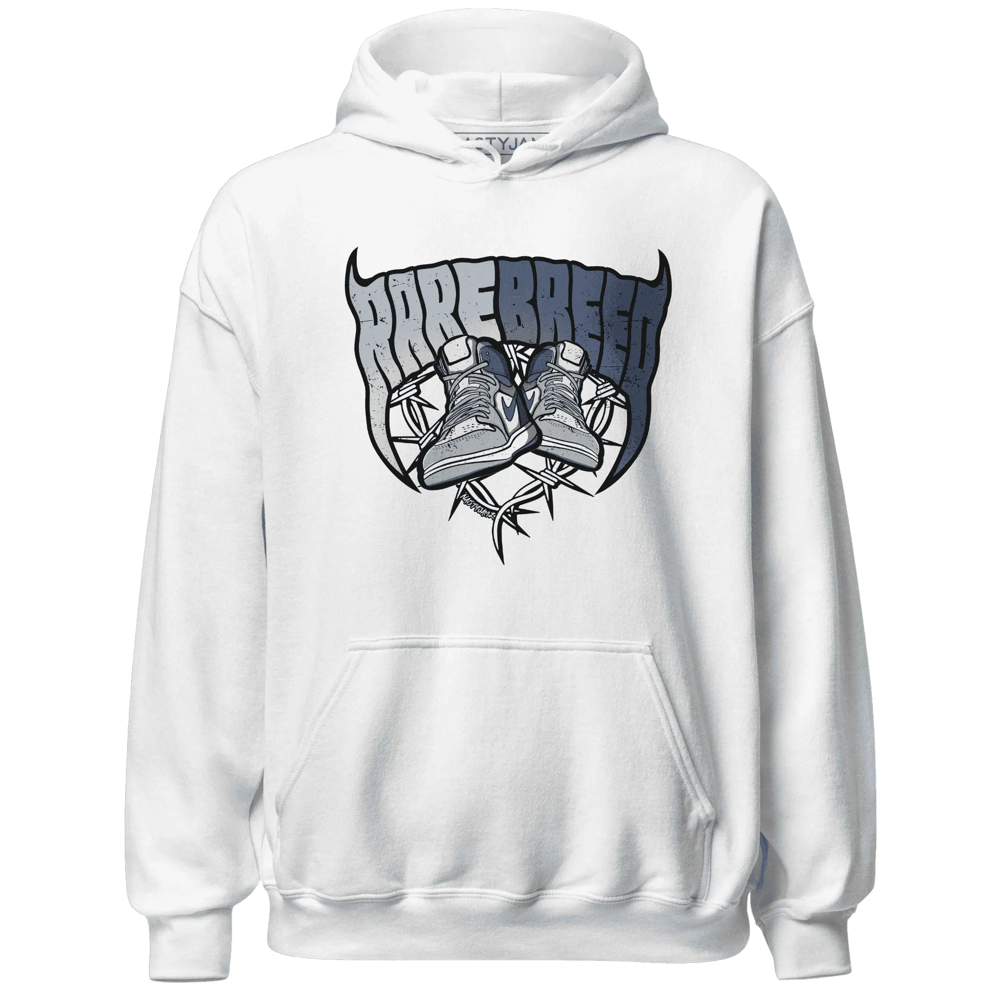Mid-Diffused-Blue-Grey-1s-Hoodie-Match-Rare-Breed-Sneaker