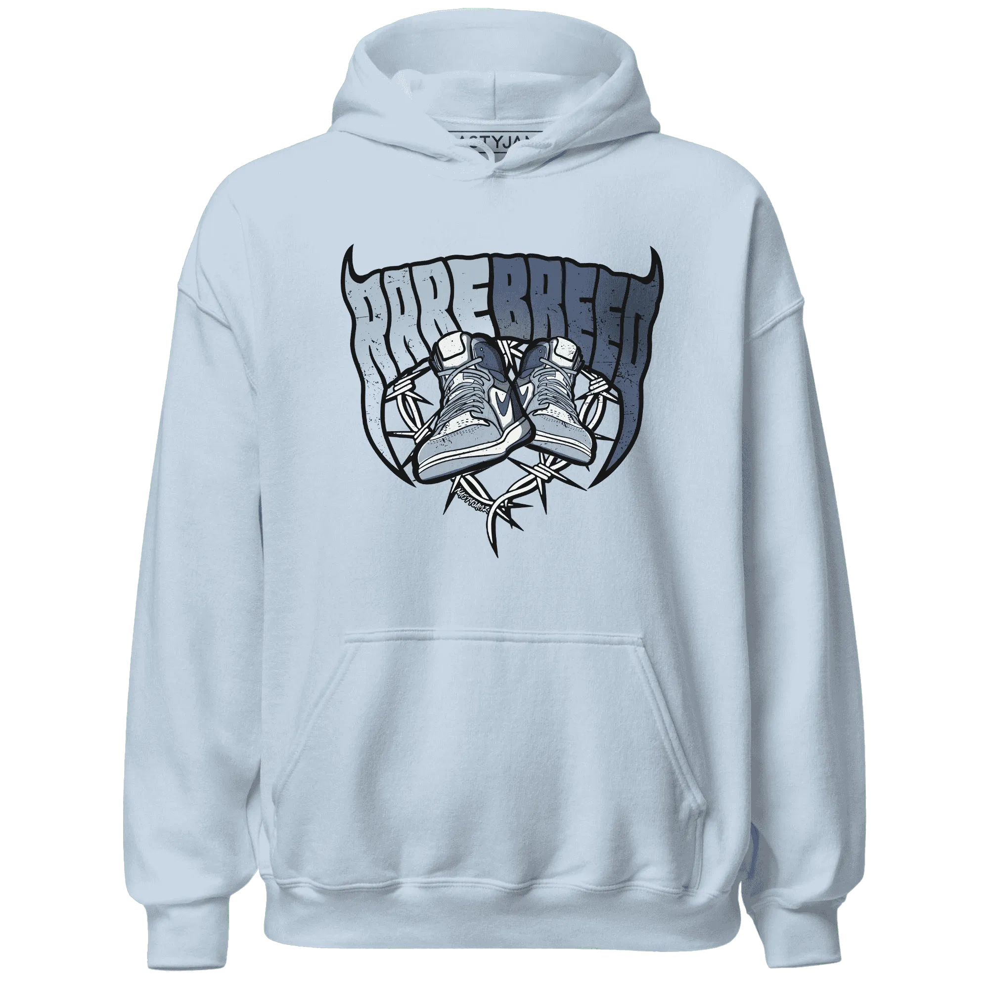 Mid-Diffused-Blue-Grey-1s-Hoodie-Match-Rare-Breed-Sneaker