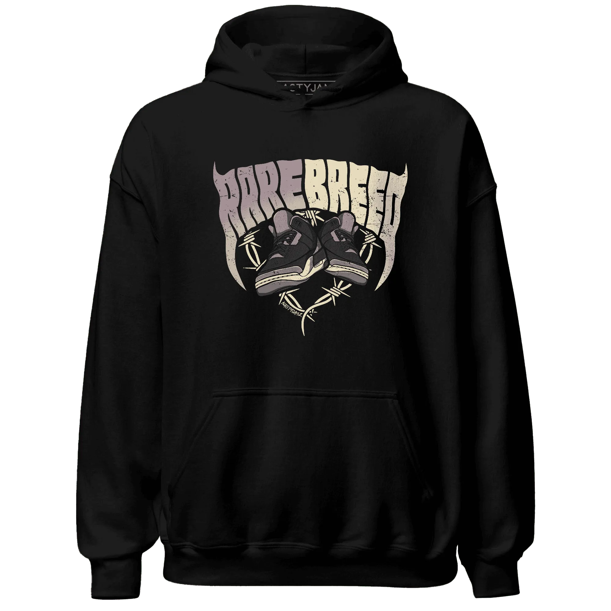 NastyJamz-Black-Violet-Ore-3s-Hoodie-Match-Rare-Breed-Sneaker