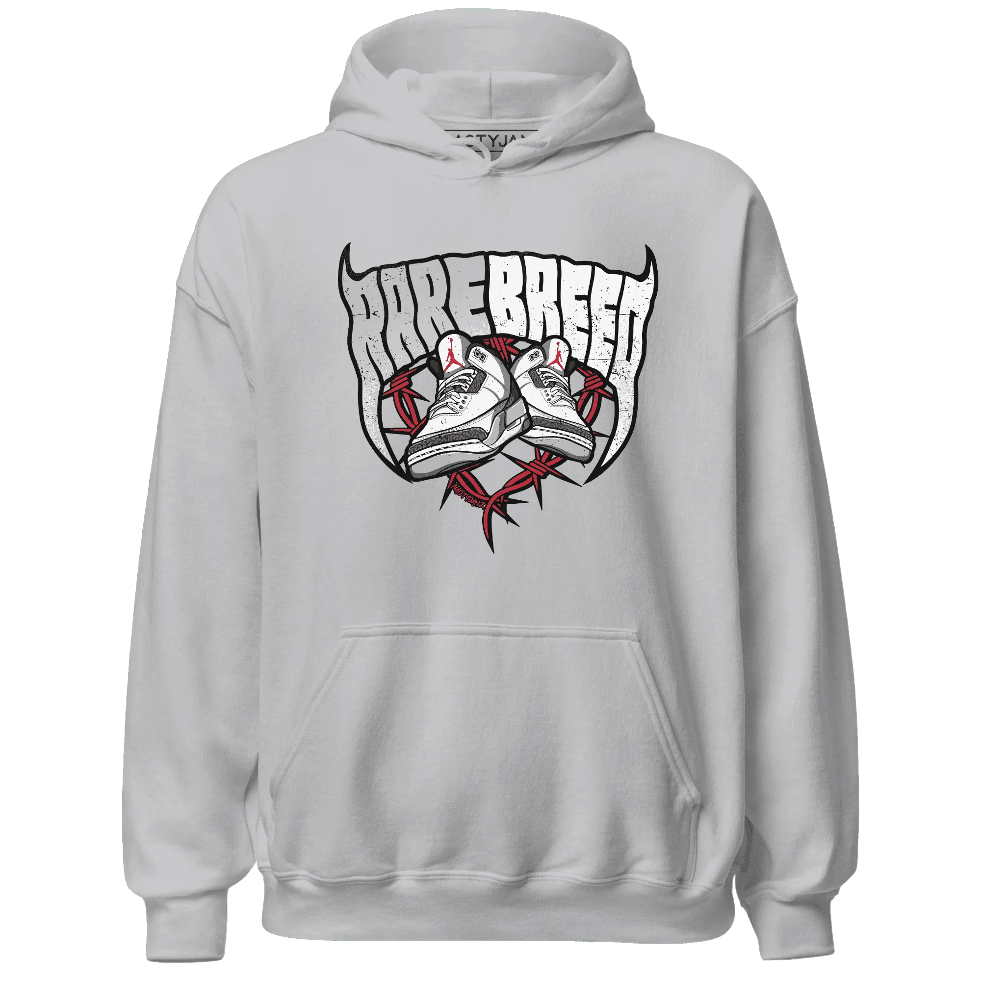 Cement-Grey-3s-Hoodie-Match-Rare-Breed-Sneaker