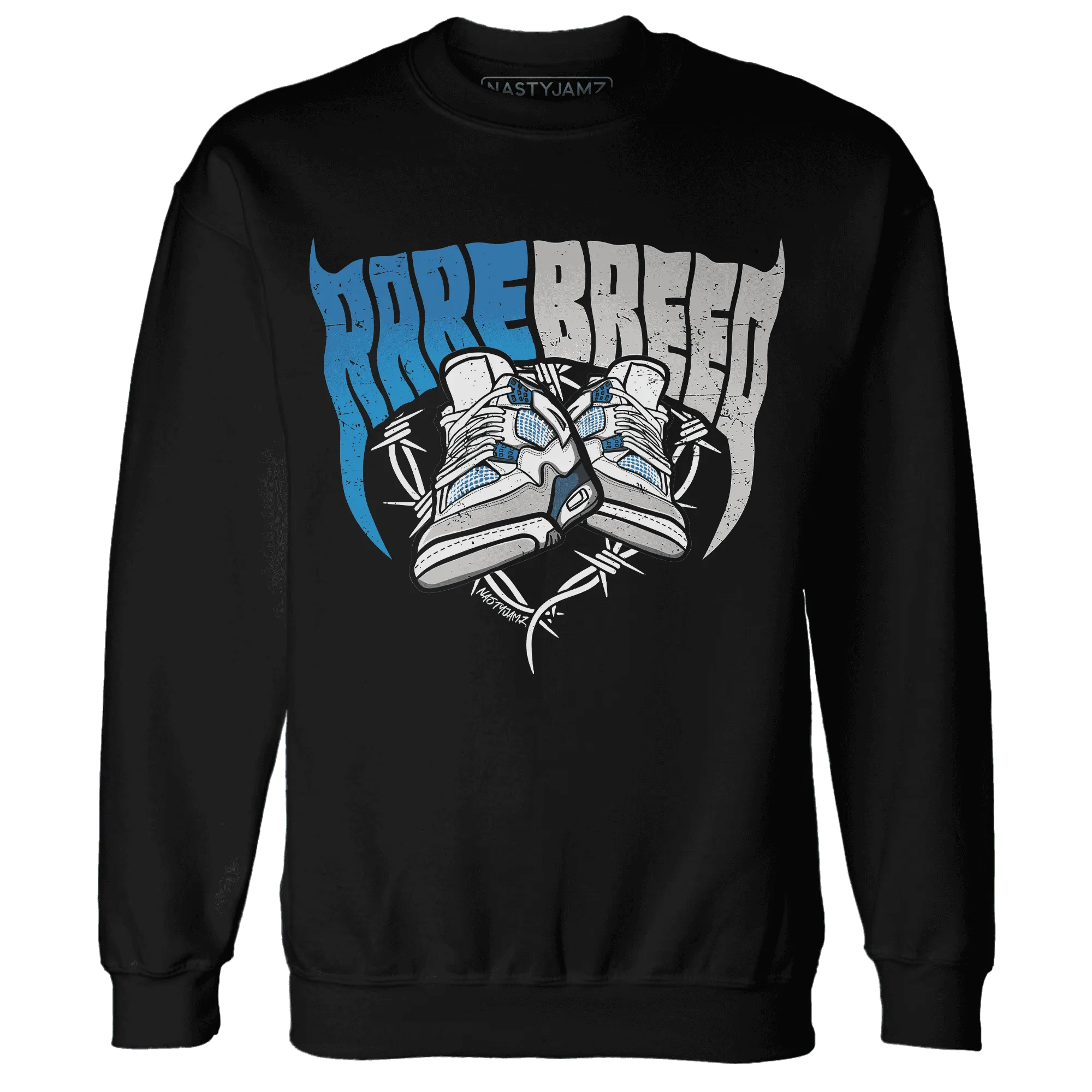 Industrial-Blue-4s-Sweatshirt-Match-Rare-Breed-Sneaker