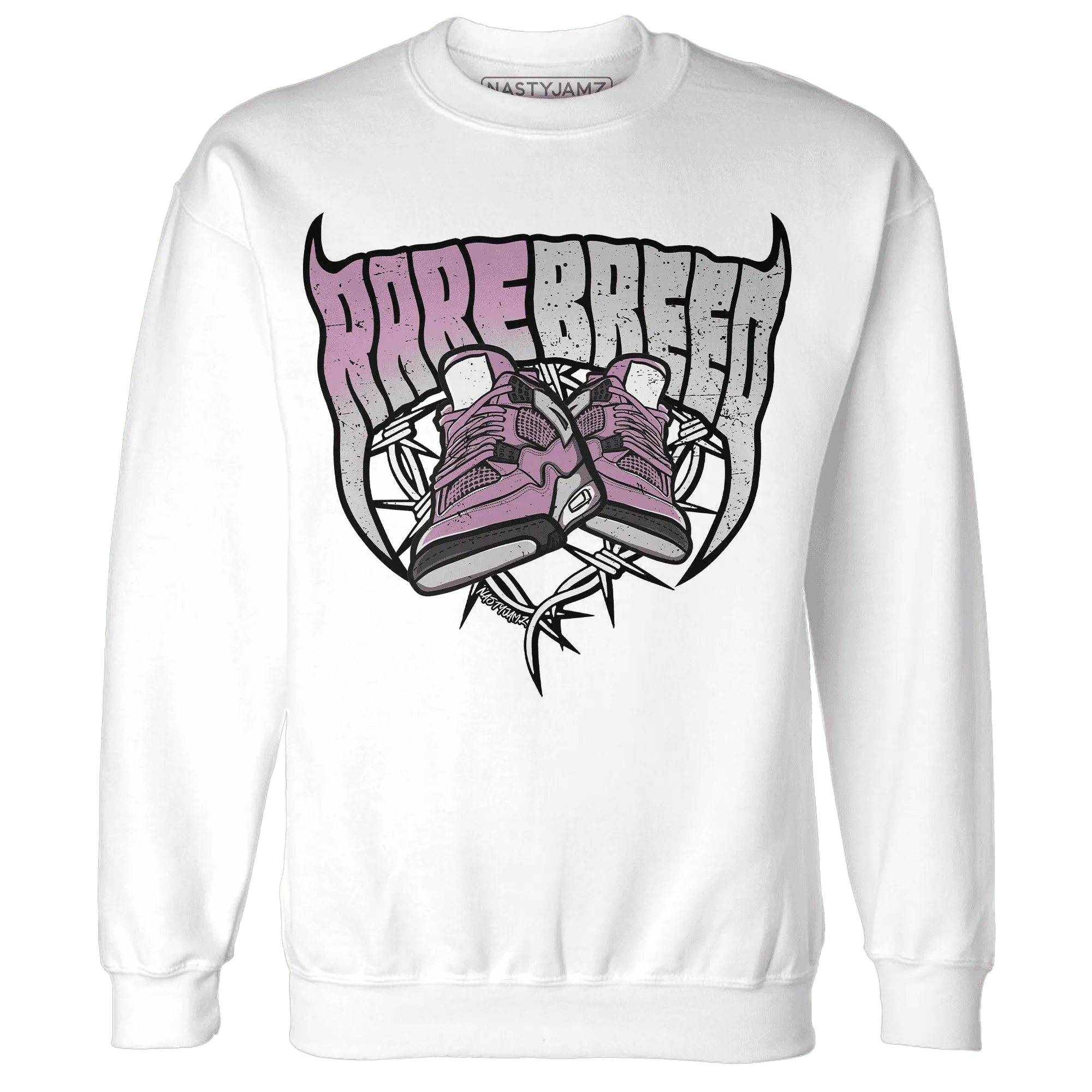 Orchid-Neutral-Grey-Black-White-4s-NastyJamz-Sweatshirt-Match-Rare-Breed-Sneaker