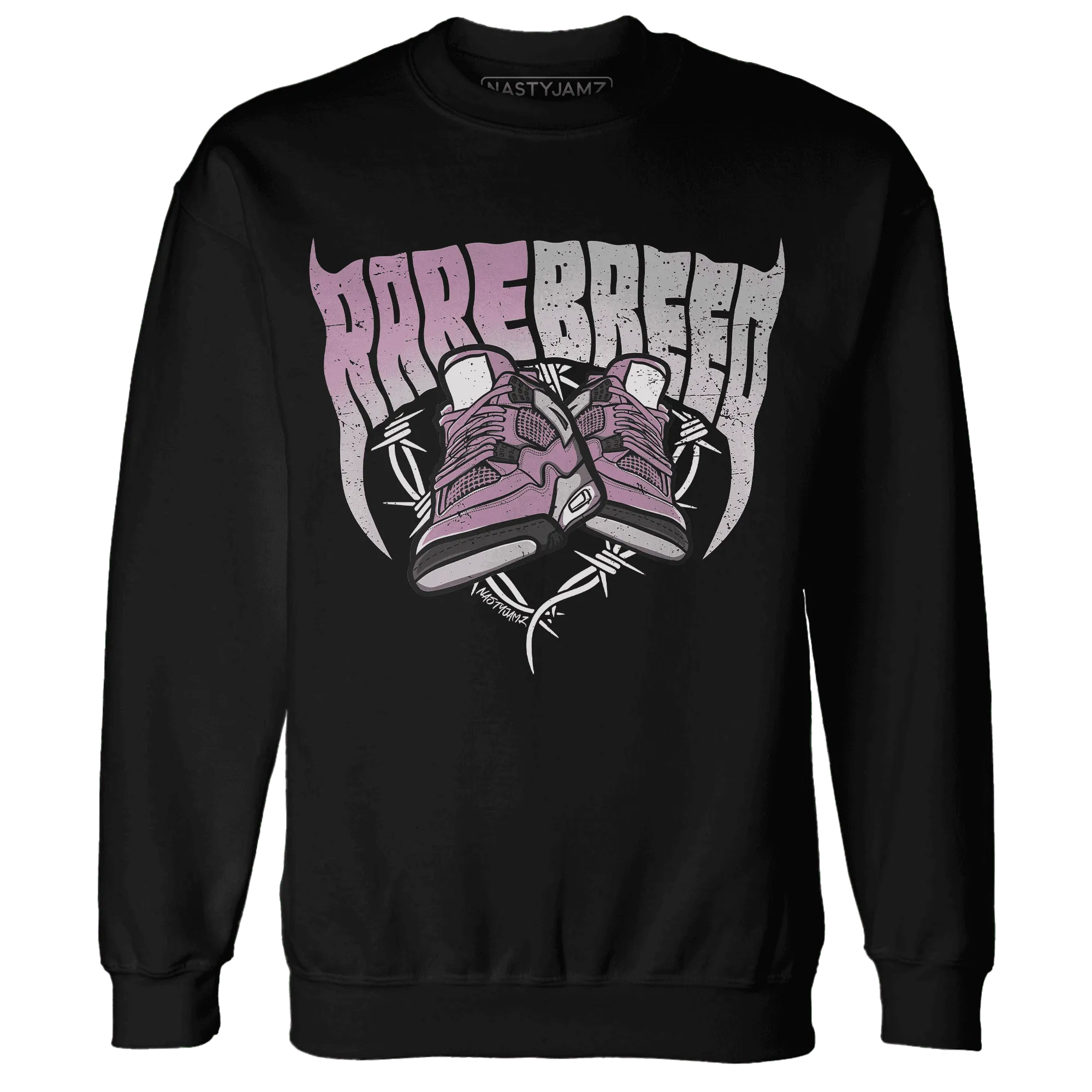 Orchid-Neutral-Grey-Black-White-4s-NastyJamz-Sweatshirt-Match-Rare-Breed-Sneaker