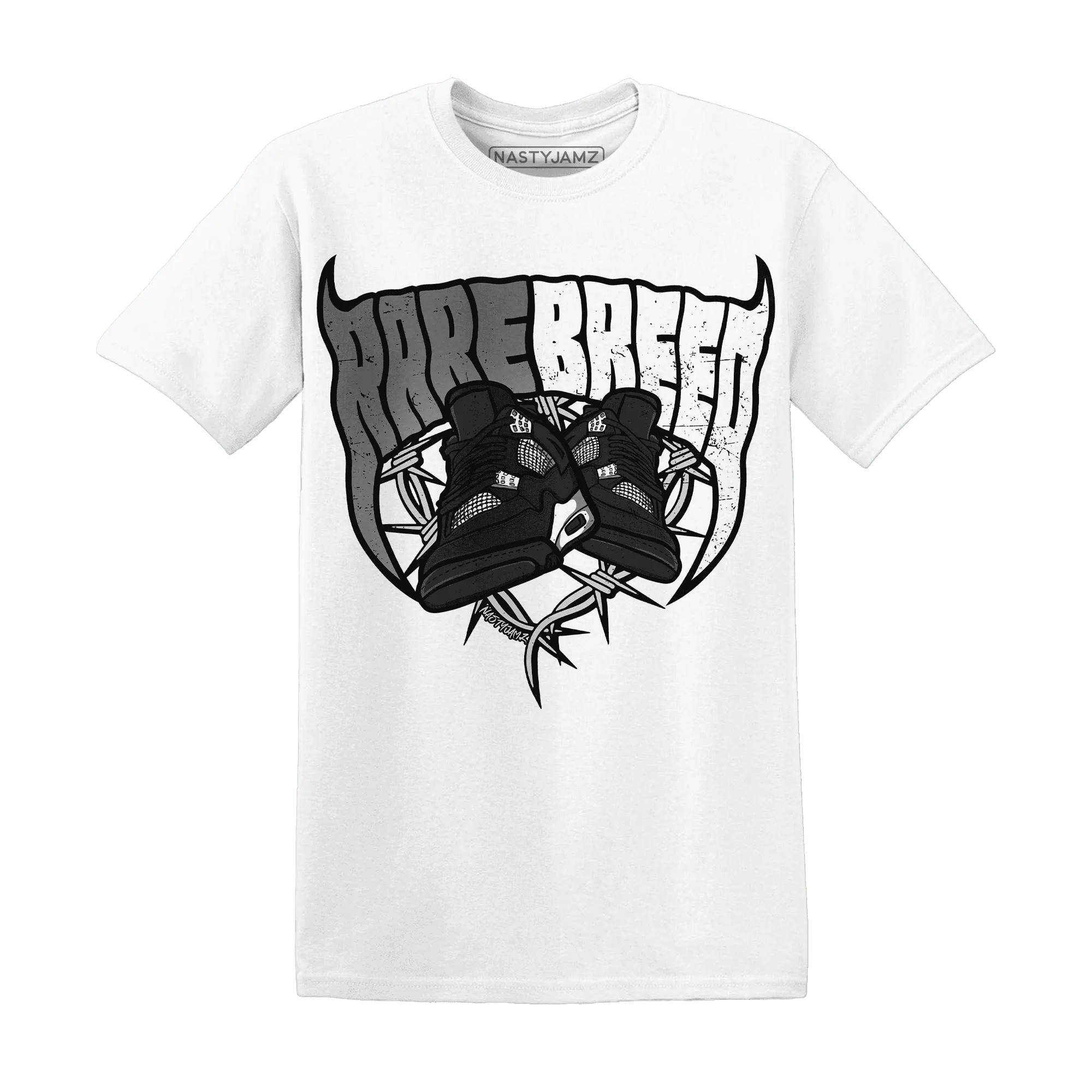 White-Thunder-4s-T-Shirt-Match-Rare-Breed-Sneaker