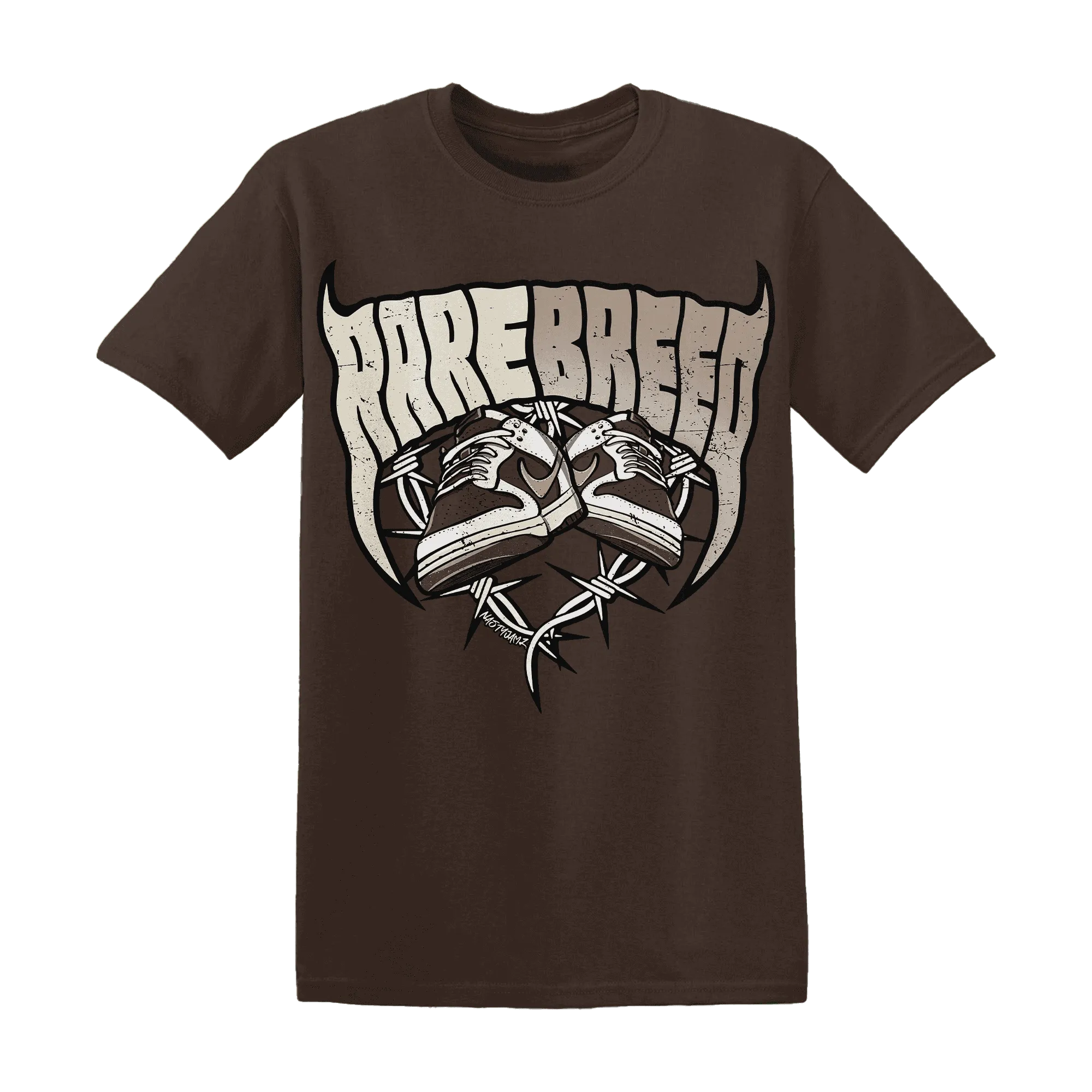 Dunk-Low-Baroque-Brown-T-Shirt-Match-Rare-Breed-Sneaker