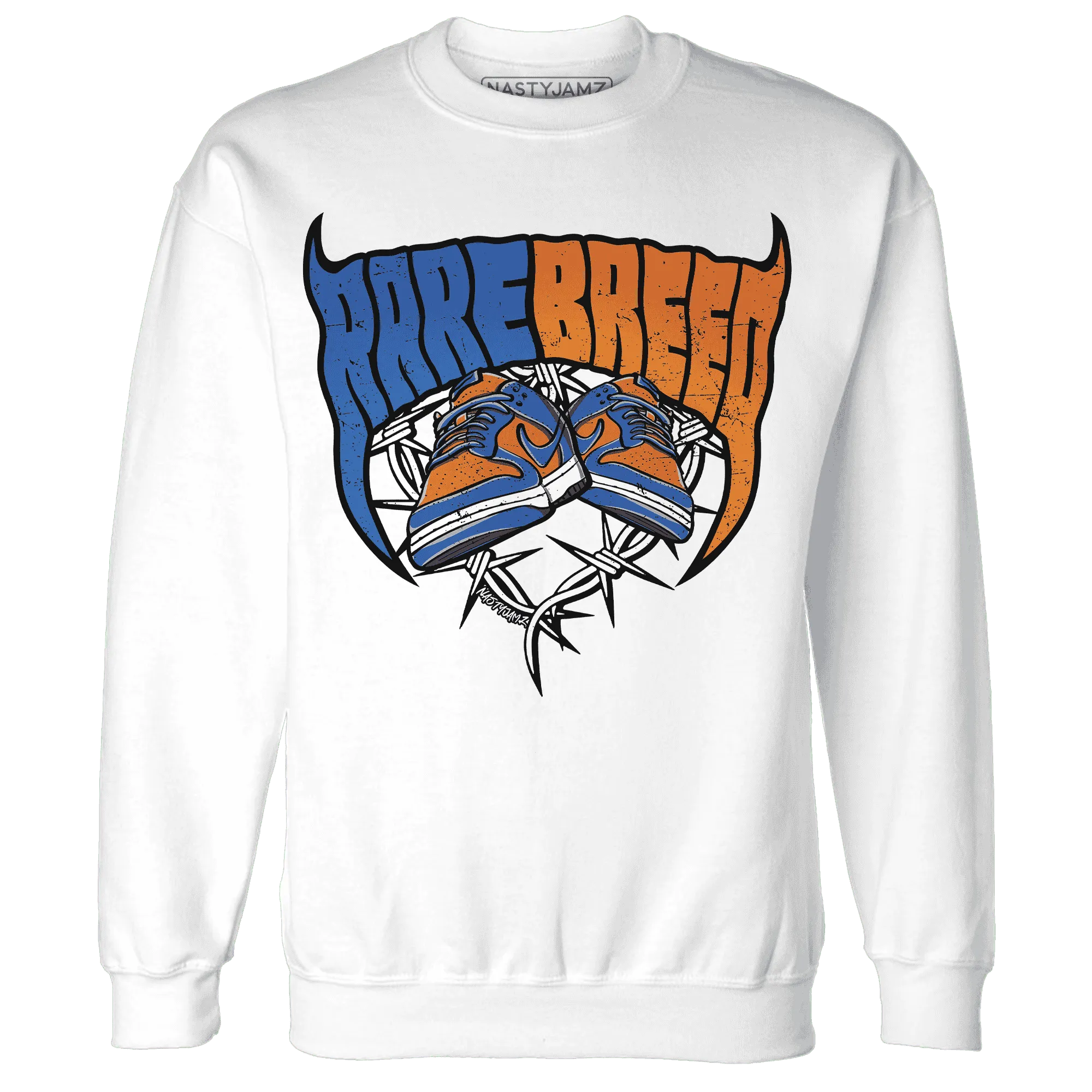 Dunk-Low-Knicks-Sweatshirt-Match-Rare-Breed-Sneaker