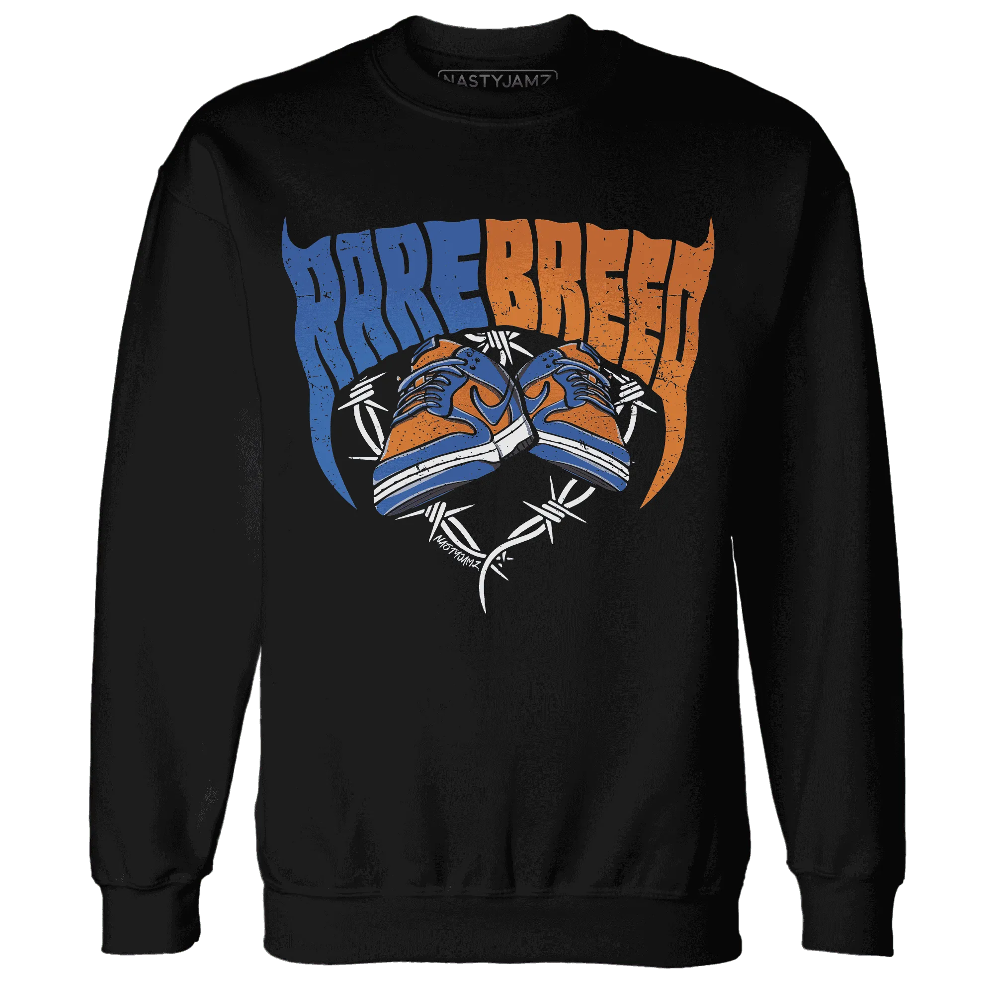 Dunk-Low-Knicks-Sweatshirt-Match-Rare-Breed-Sneaker