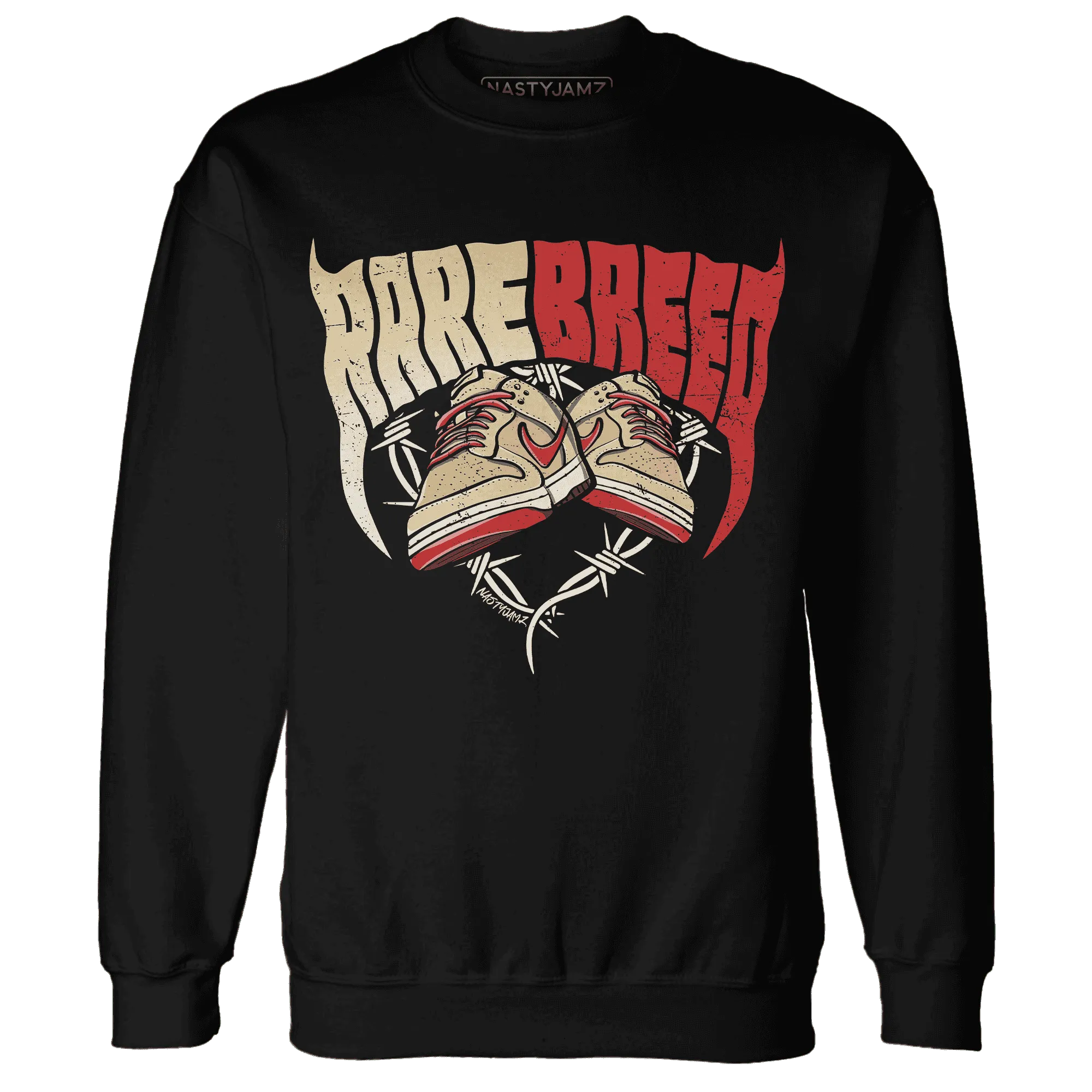 Dunk-Strawberry-Waffle-NastyJamz-Sweatshirt-Match-Rare-Breed-Sneaker