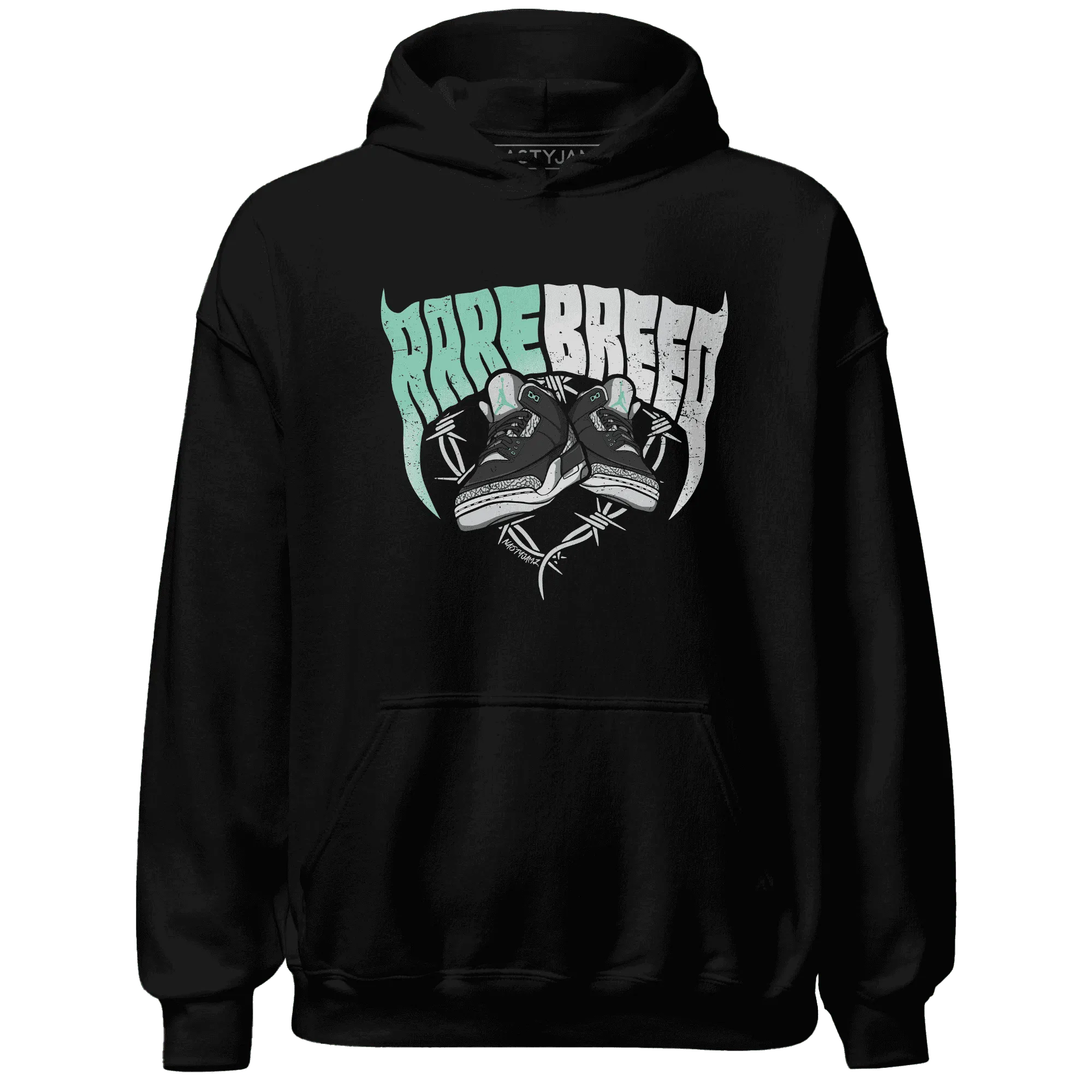 Green-Glow-3s-Hoodie-Match-Rare-Breed-Sneaker