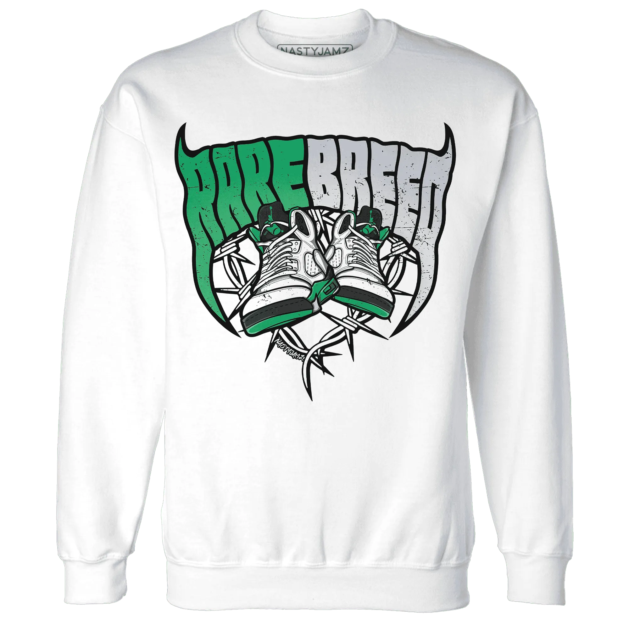 Lucky-Green-5s-Sweatshirt-Match-Rare-Breed-Sneaker
