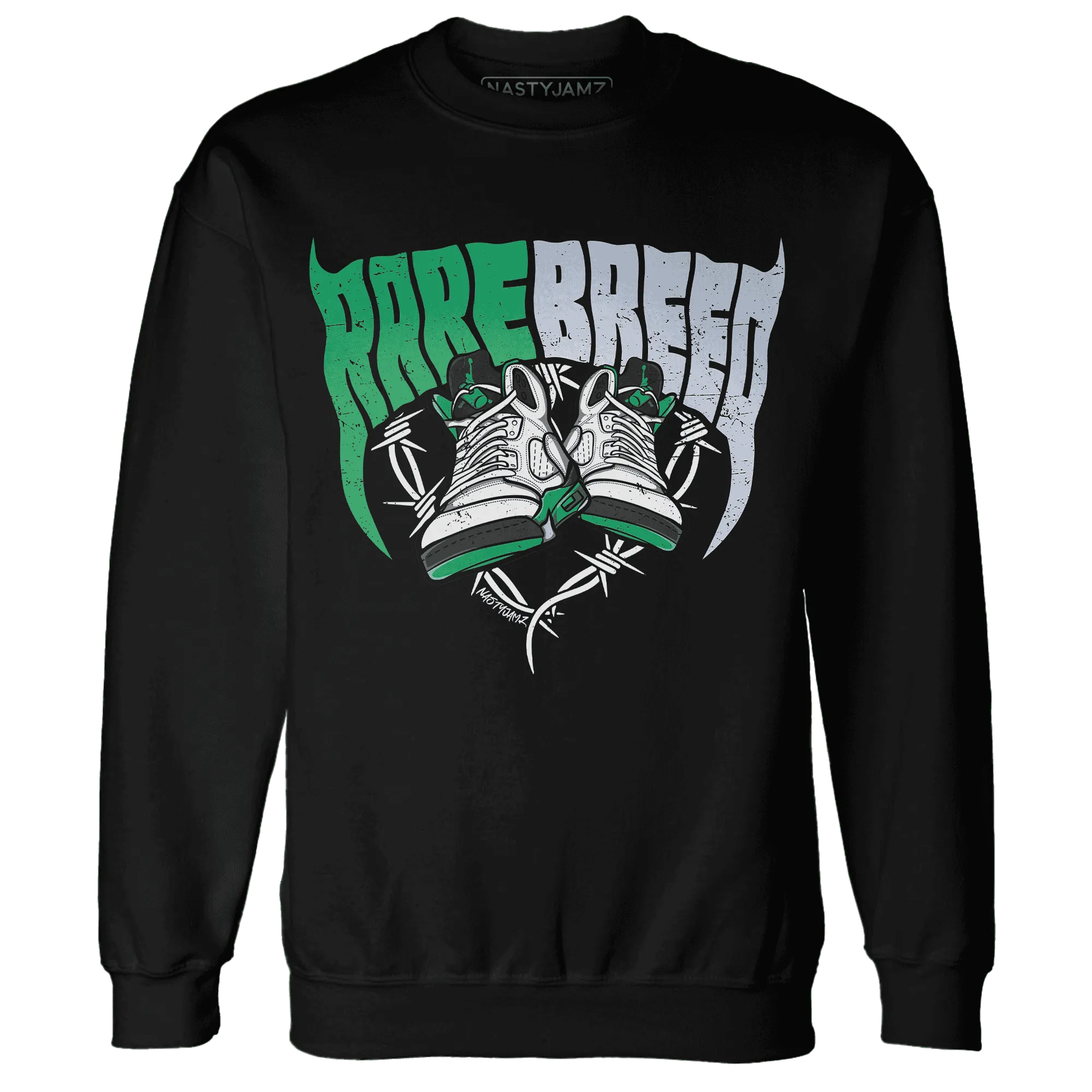 Lucky-Green-5s-Sweatshirt-Match-Rare-Breed-Sneaker