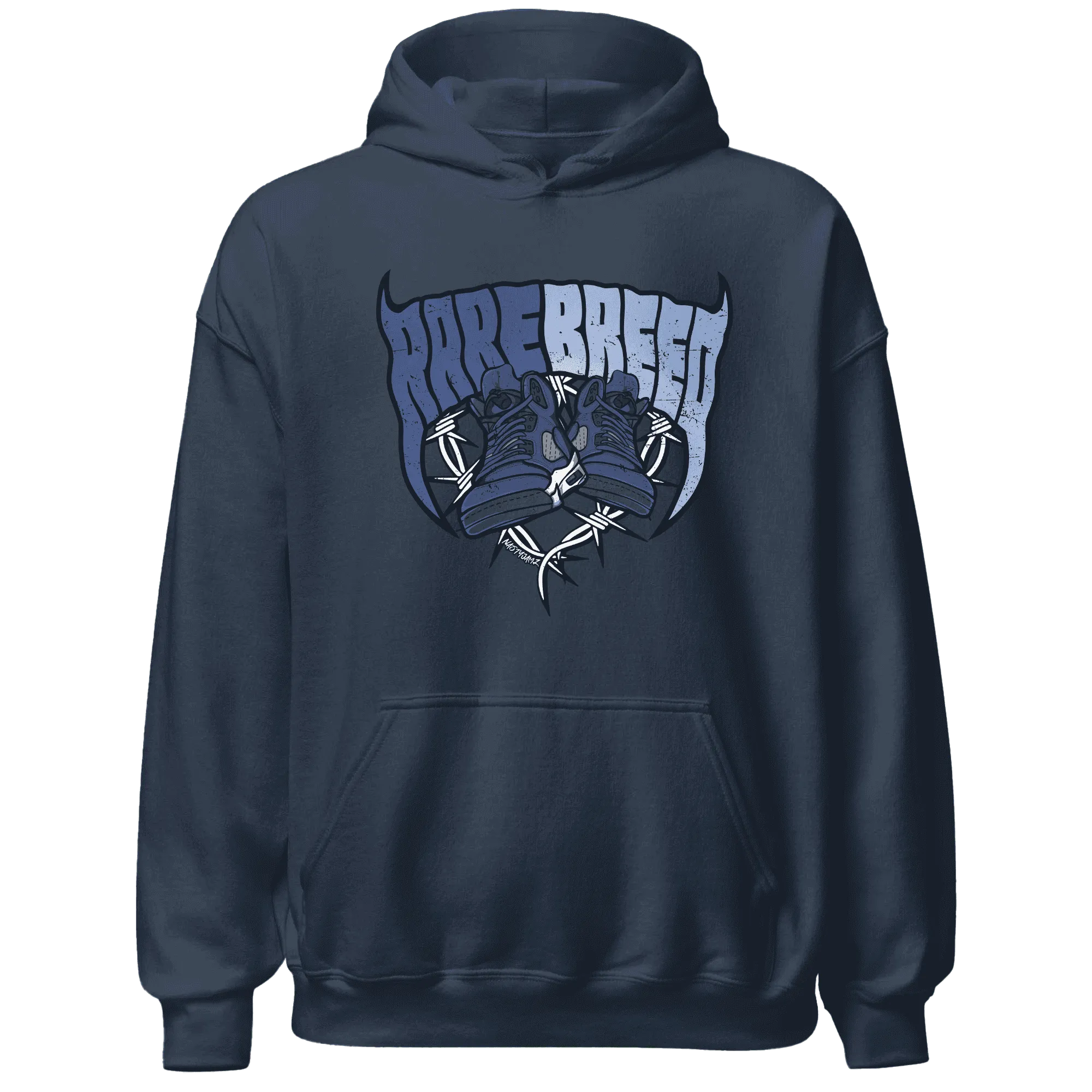 Midnight-Navy-5s-Hoodie-Match-Rare-Breed-Sneaker