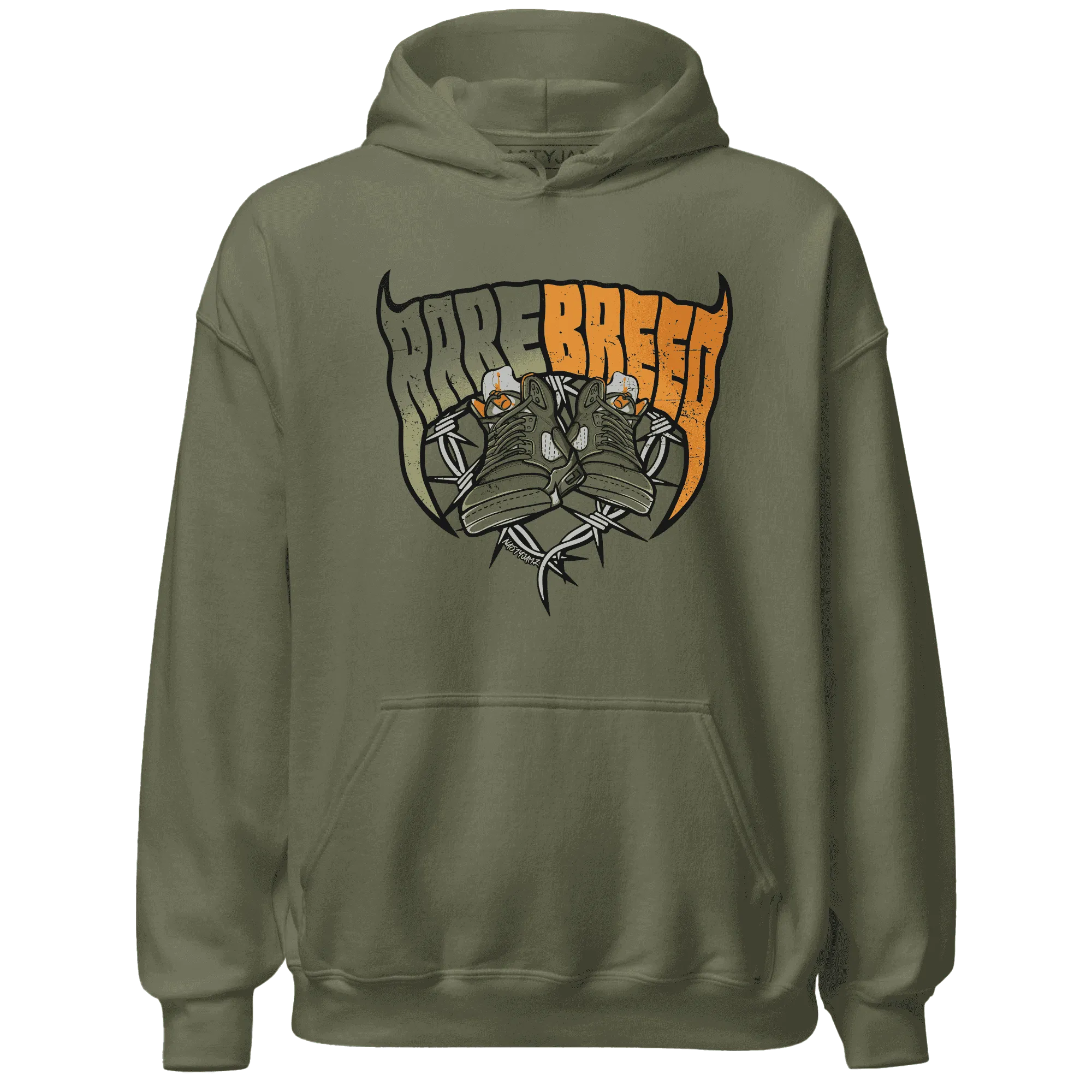 Olive-5s-Hoodie-Match-Rare-Breed-Sneaker