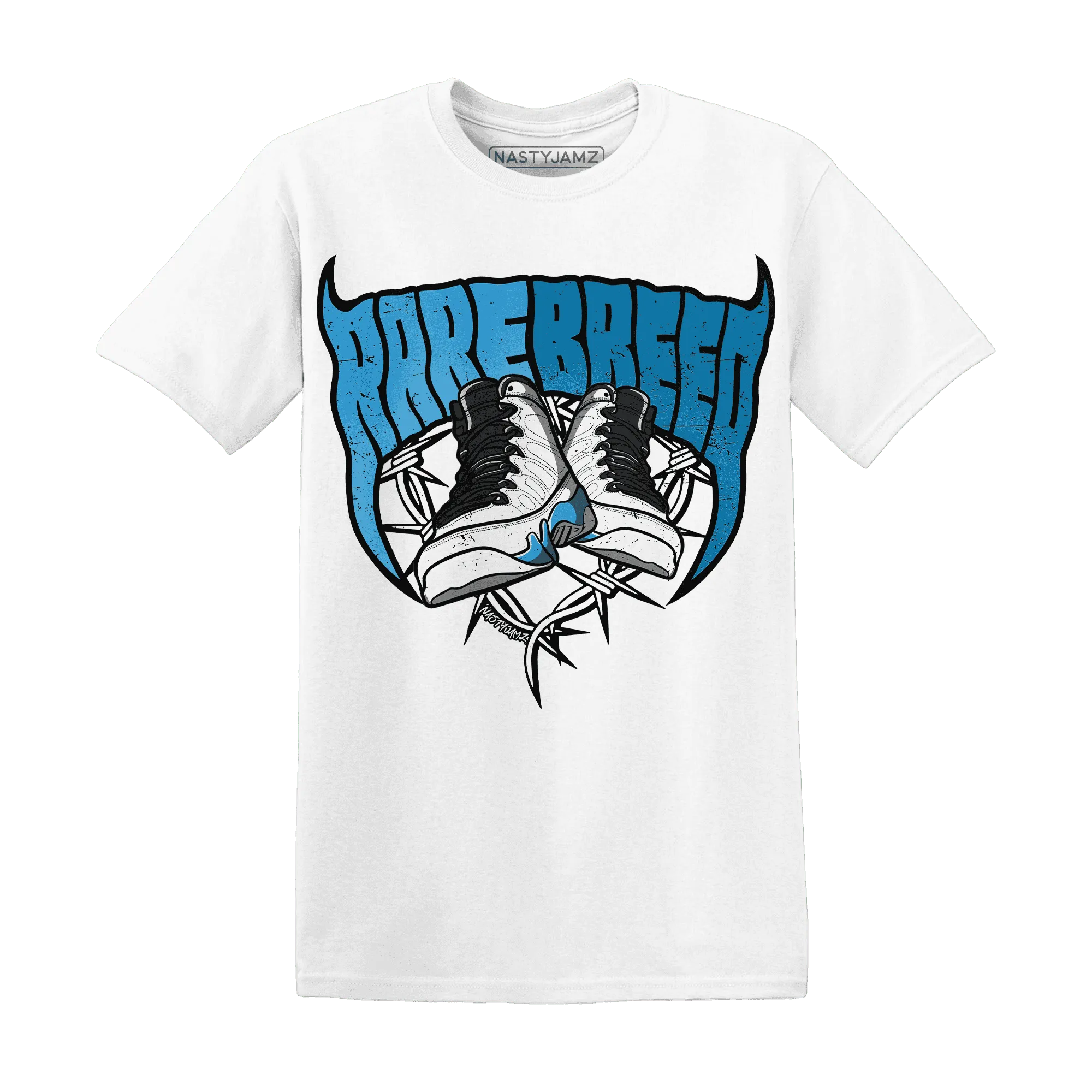 Powder-Blue-9s-T-Shirt-Match-Rare-Breed-Sneaker