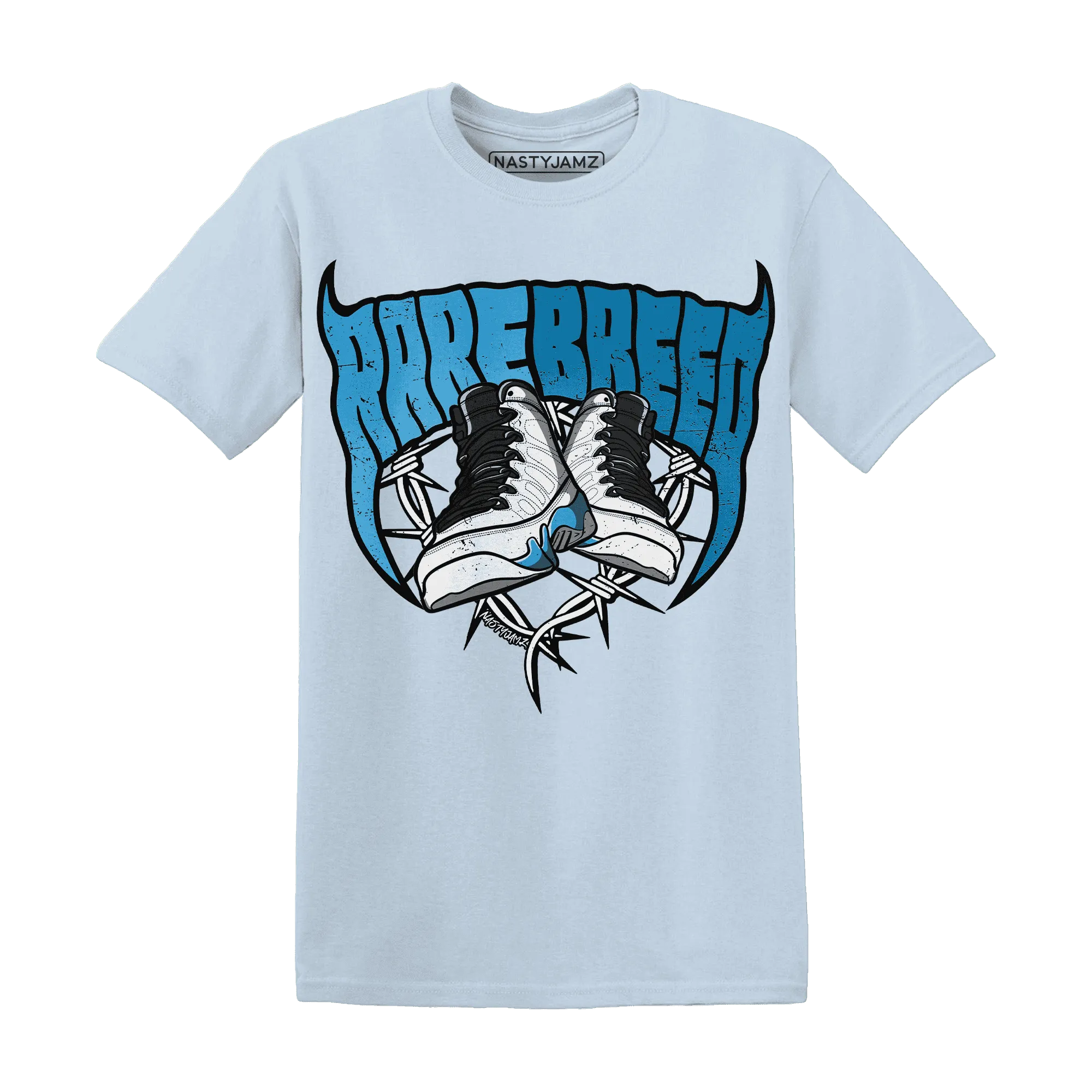 Powder-Blue-9s-T-Shirt-Match-Rare-Breed-Sneaker