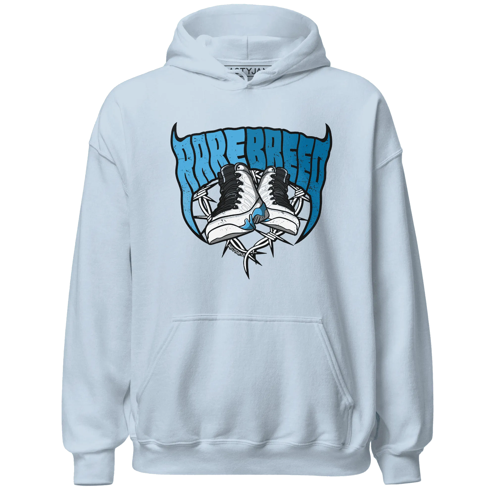 Powder-Blue-9s-Hoodie-Match-Rare-Breed-Sneaker