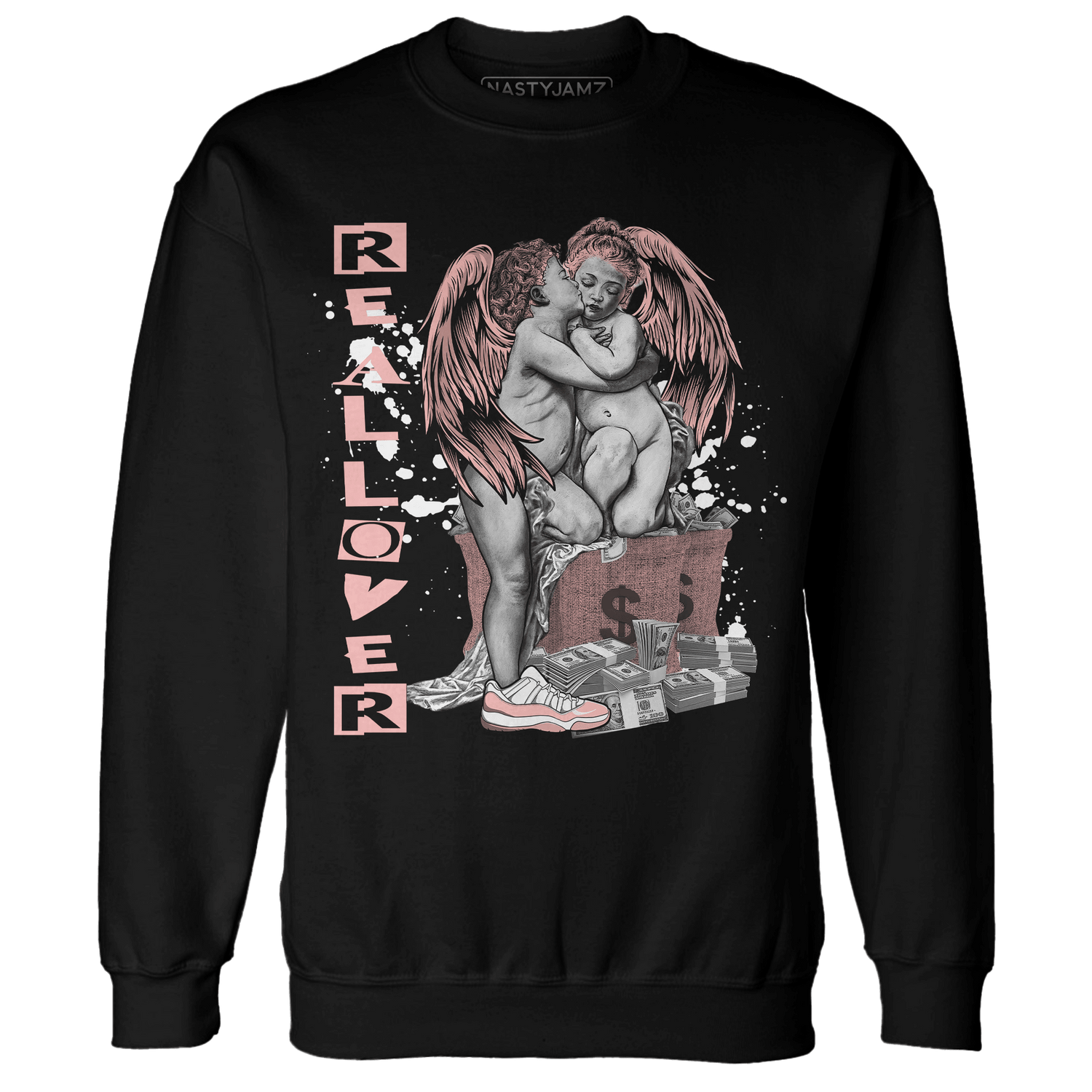 Low Legend Pink 11s Sweatshirt Match Real Lover Angel - NastyJamz
