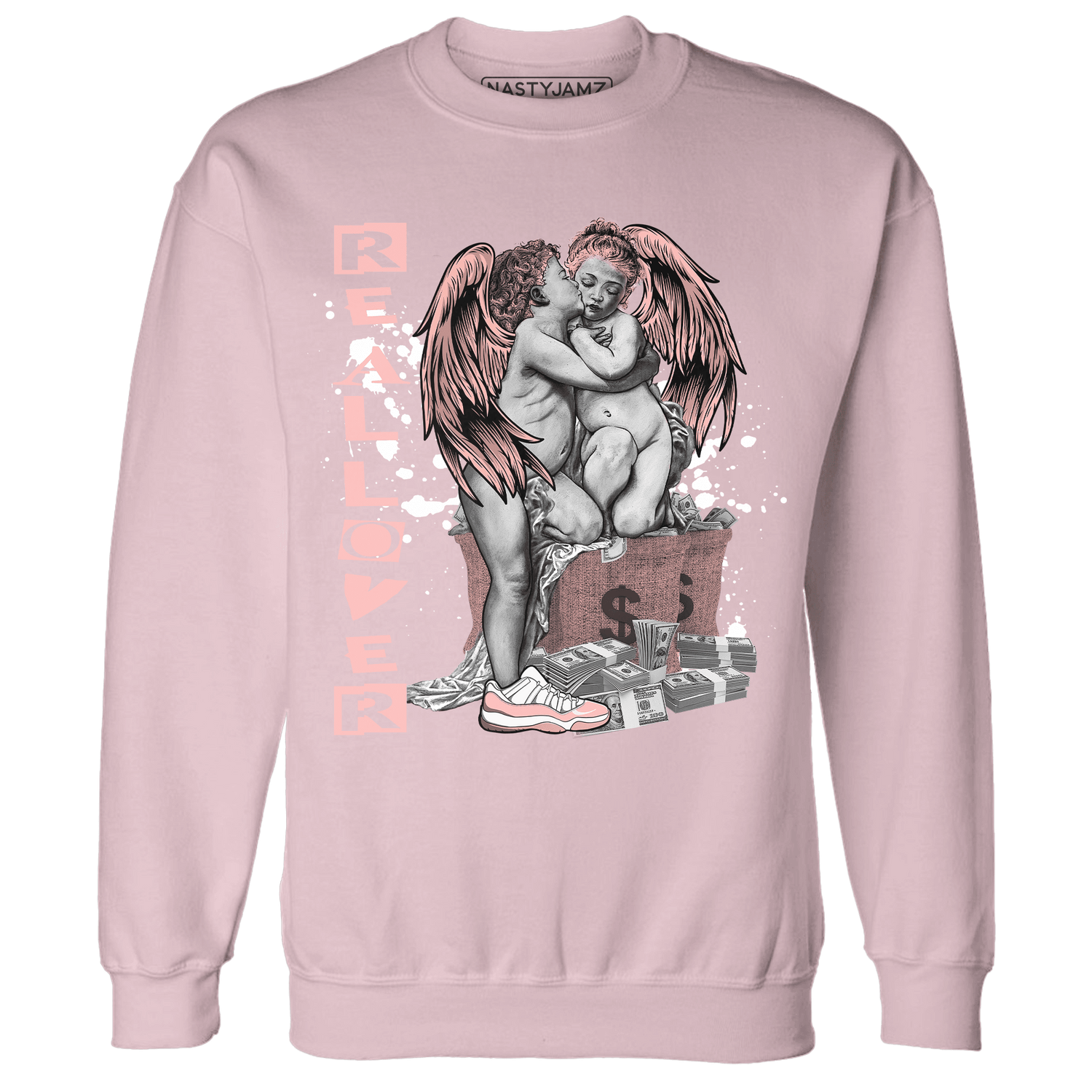 Low Legend Pink 11s Sweatshirt Match Real Lover Angel - NastyJamz