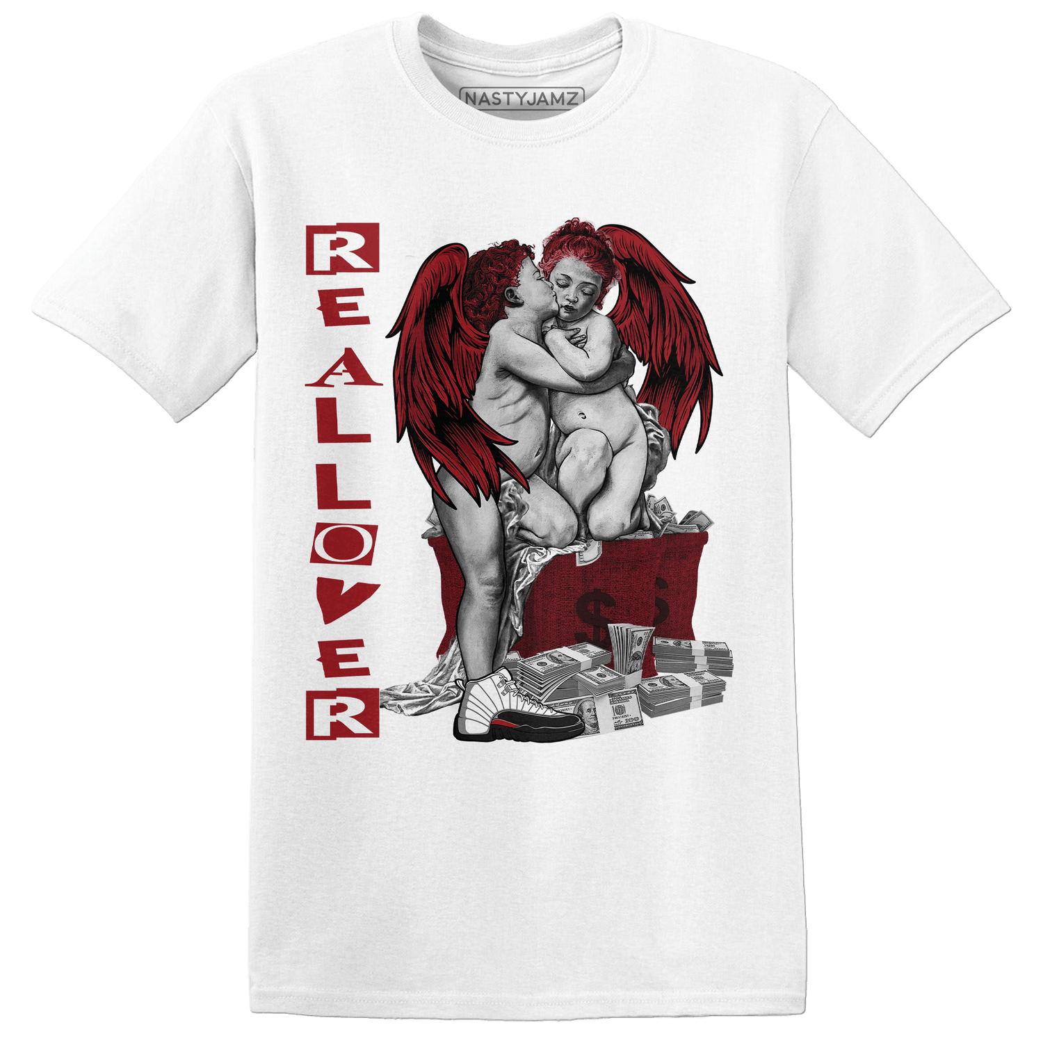 Retro Red Taxi 12s T Shirt Match Real Lover Angel - NastyJamz