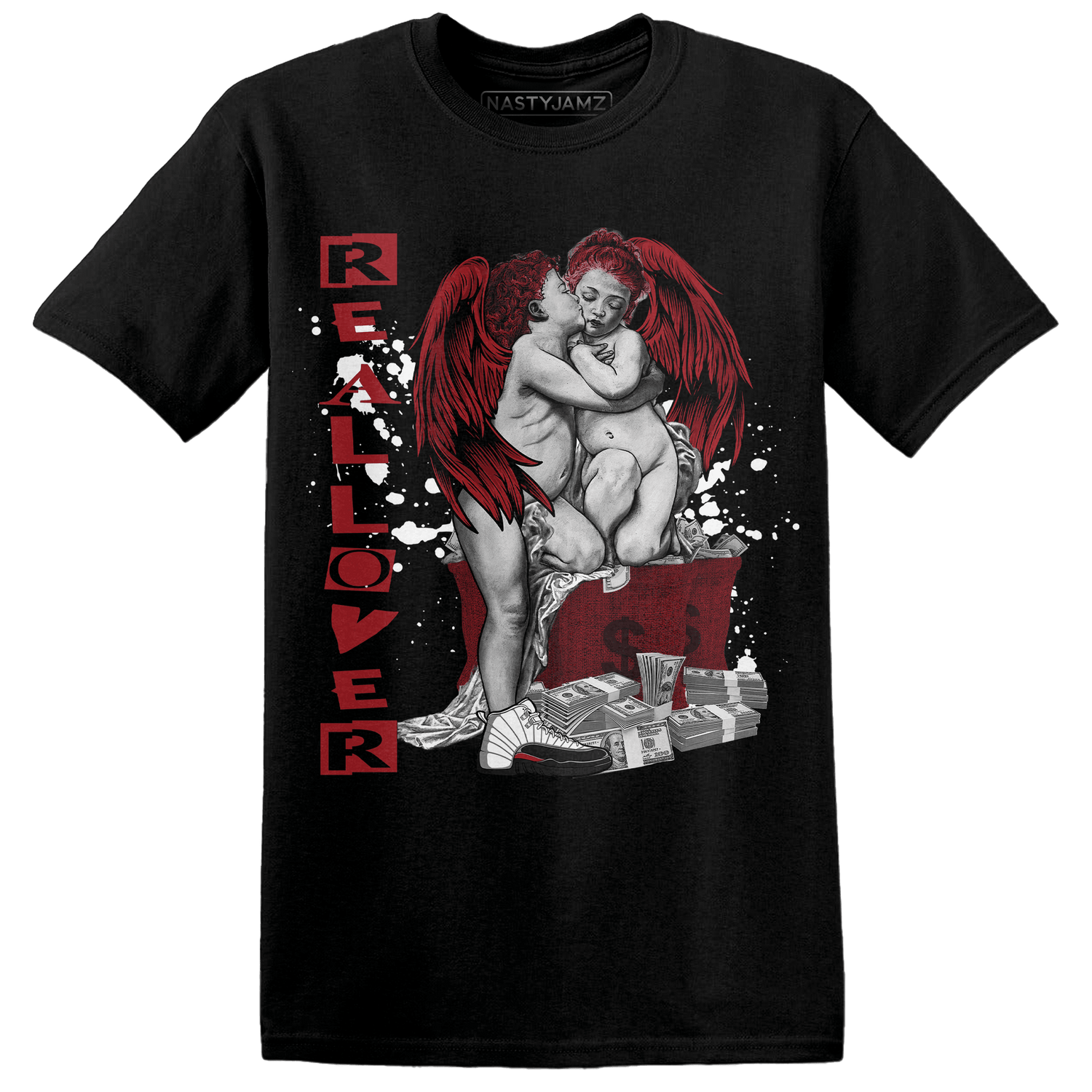 Retro Red Taxi 12s T Shirt Match Real Lover Angel - NastyJamz