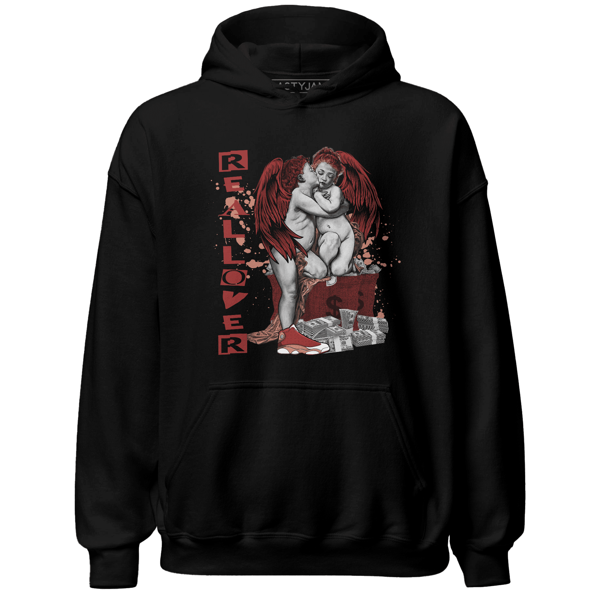 Dune Red 13s Hoodie Match Real Lover Angel - NastyJamz