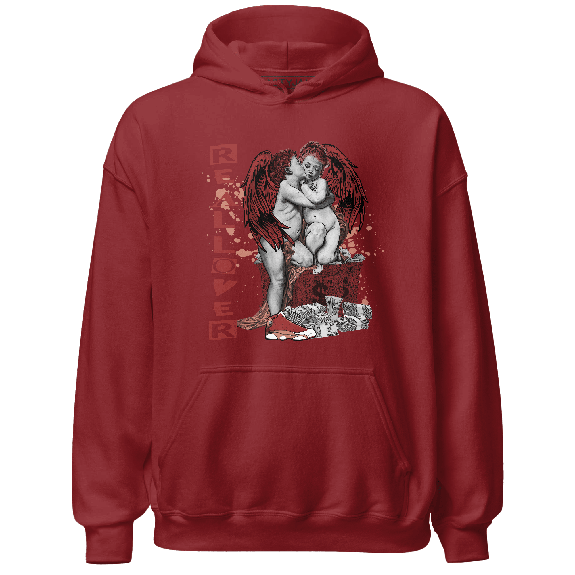 Dune Red 13s Hoodie Match Real Lover Angel - NastyJamz