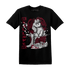 High White Team Red 1s T Shirt Match Real Lover Angel - NastyJamz