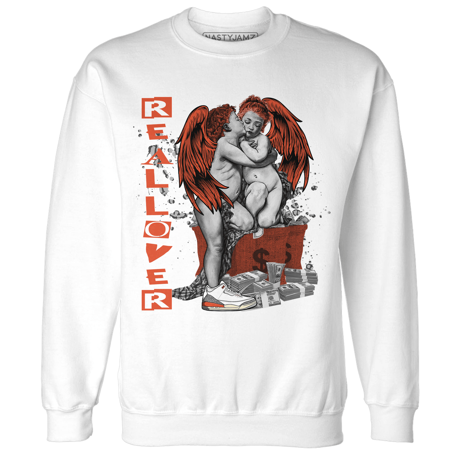 Georgia Peach 3s Sweatshirt Match Real Lover Angel - NastyJamz