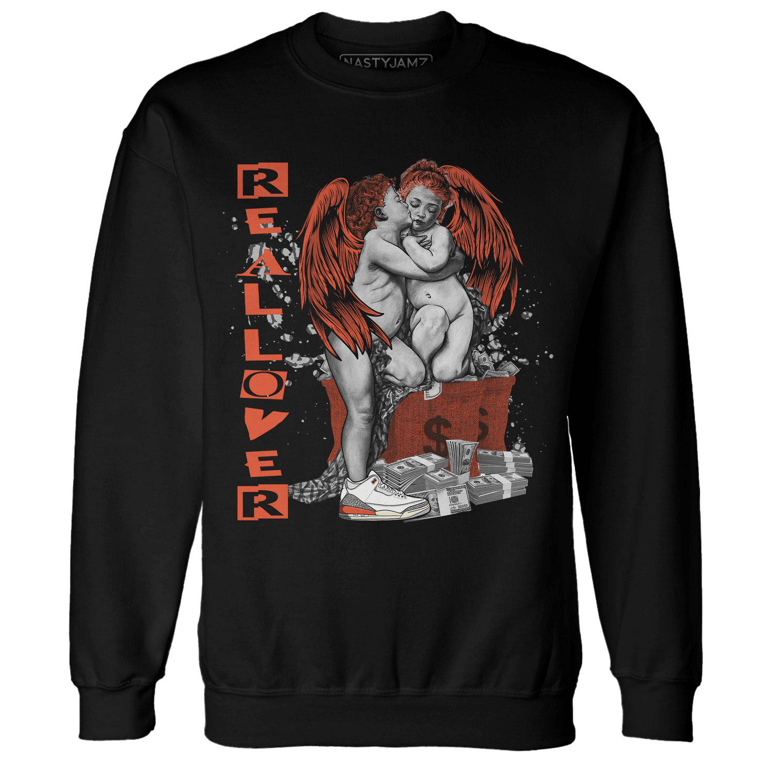 Georgia Peach 3s Sweatshirt Match Real Lover Angel - NastyJamz