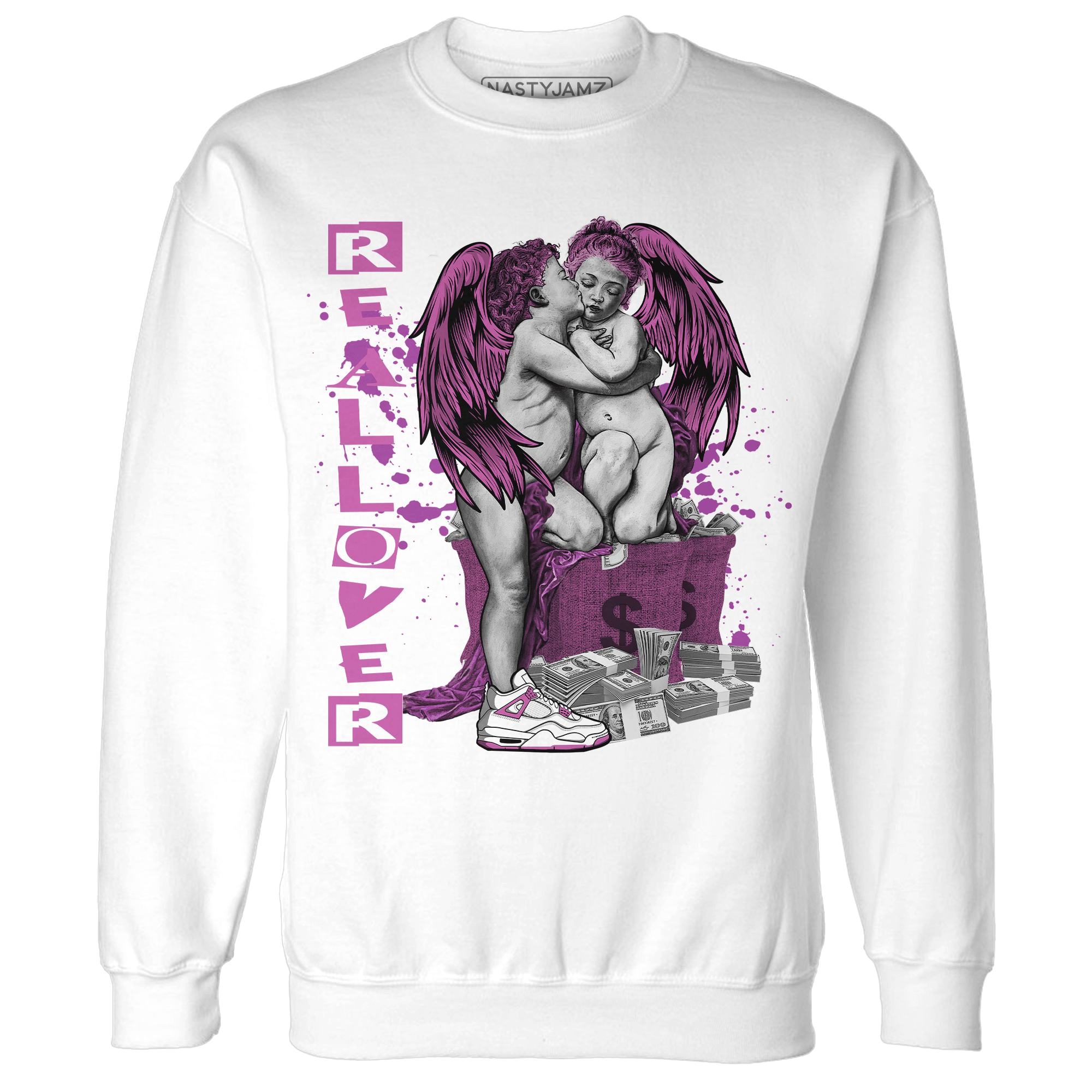 GS Hyper Violet 4s Sweatshirt Match Real Lover Angel - NastyJamz