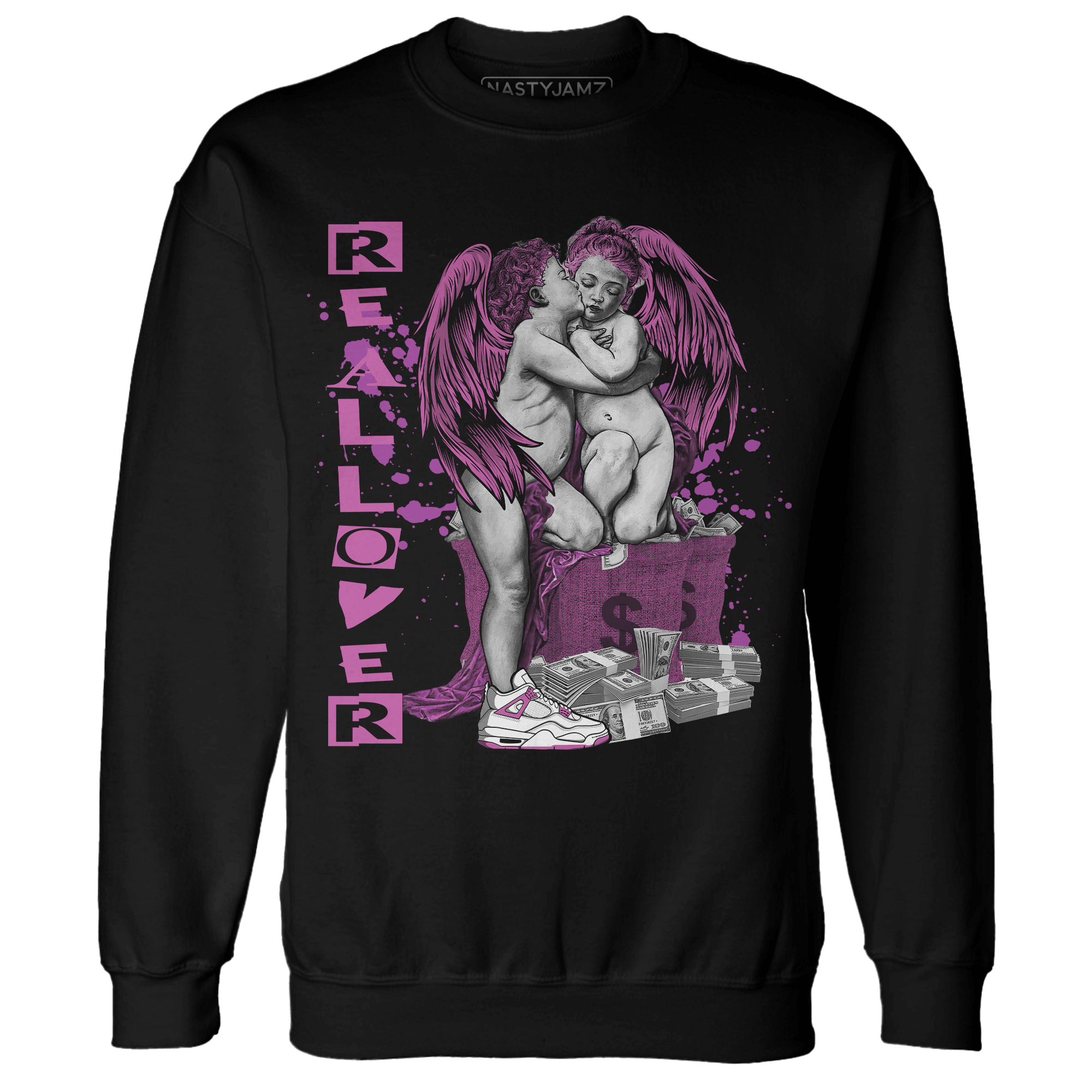 GS Hyper Violet 4s Sweatshirt Match Real Lover Angel - NastyJamz
