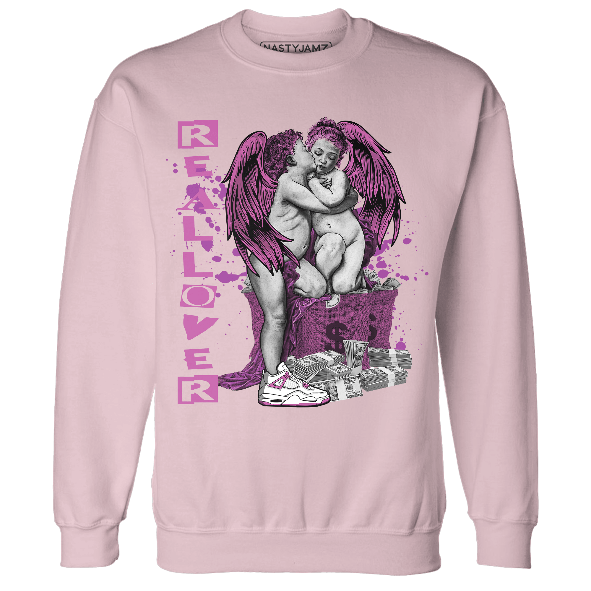 GS Hyper Violet 4s Sweatshirt Match Real Lover Angel - NastyJamz