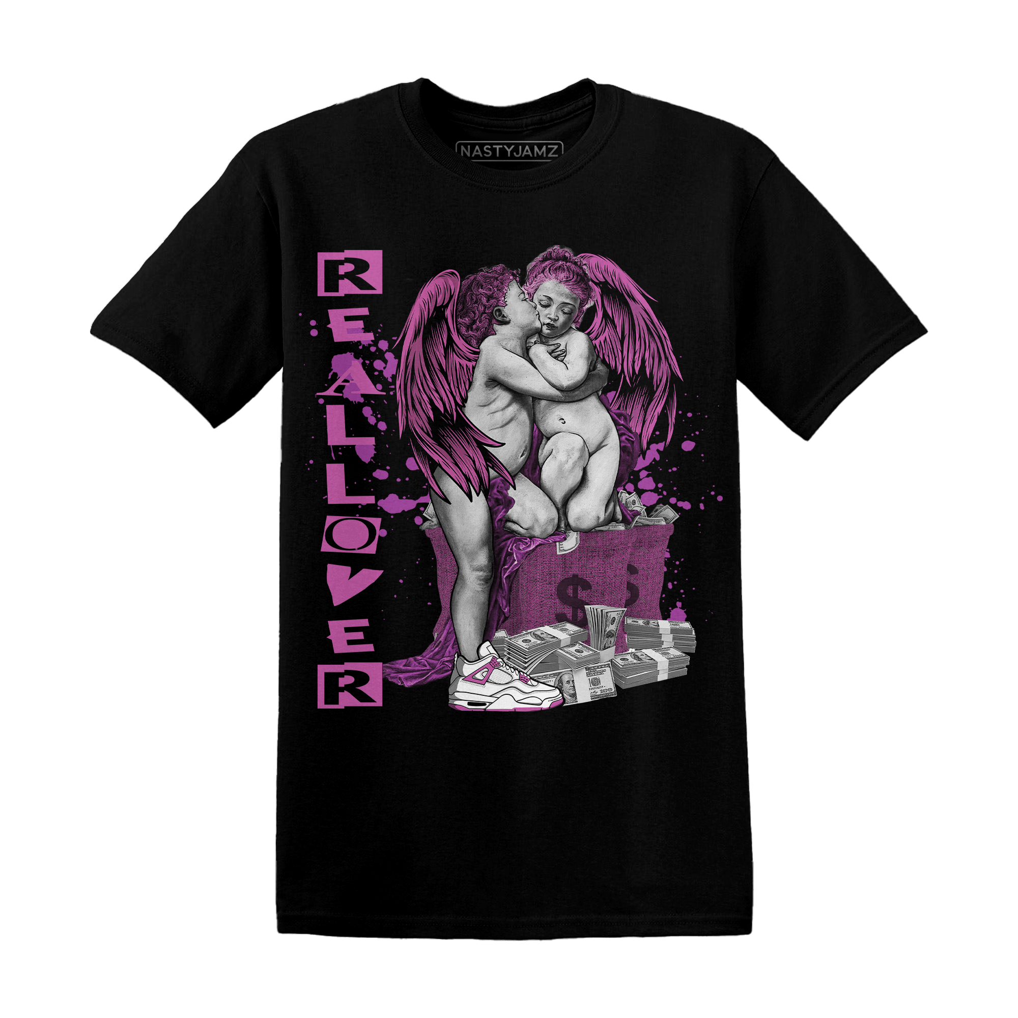 GS Hyper Violet 4s T Shirt Match Real Lover Angel - NastyJamz
