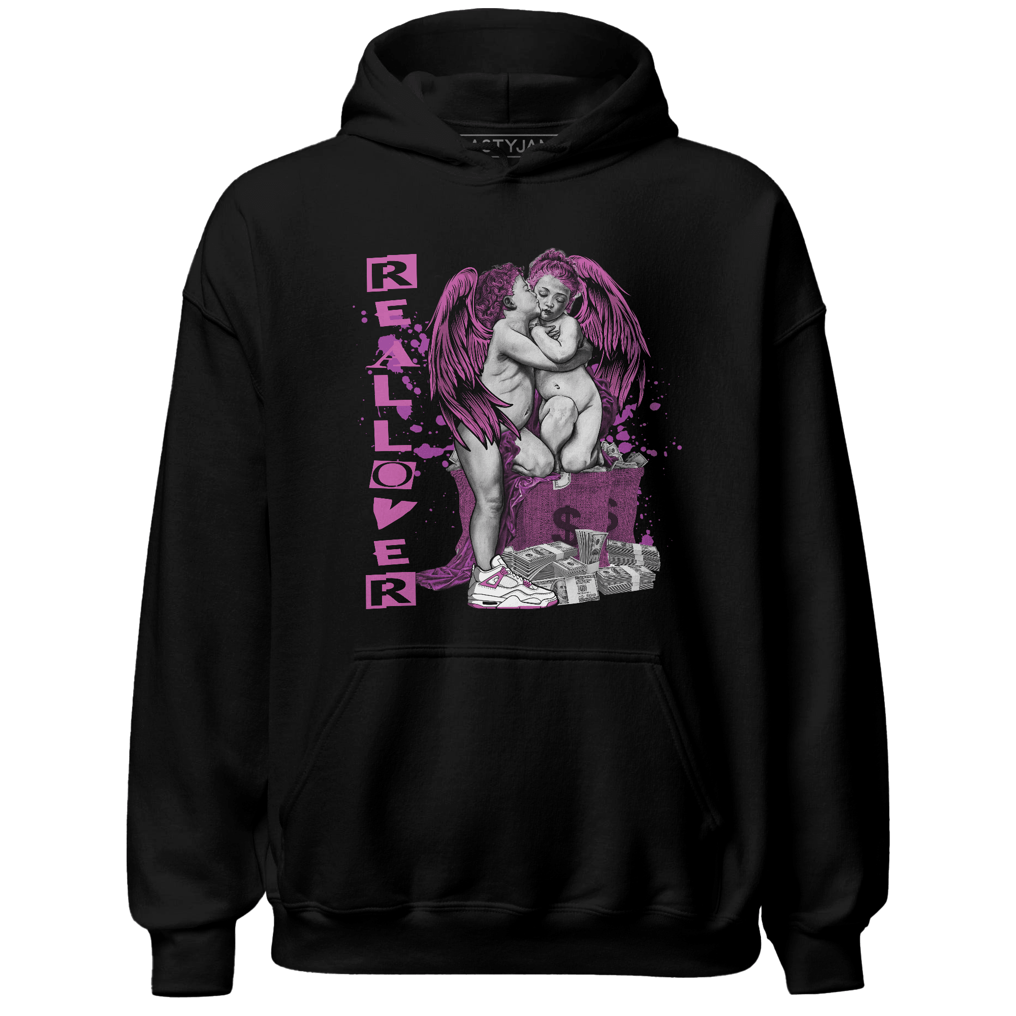 GS Hyper Violet 4s Hoodie Match Real Lover Angel - NastyJamz