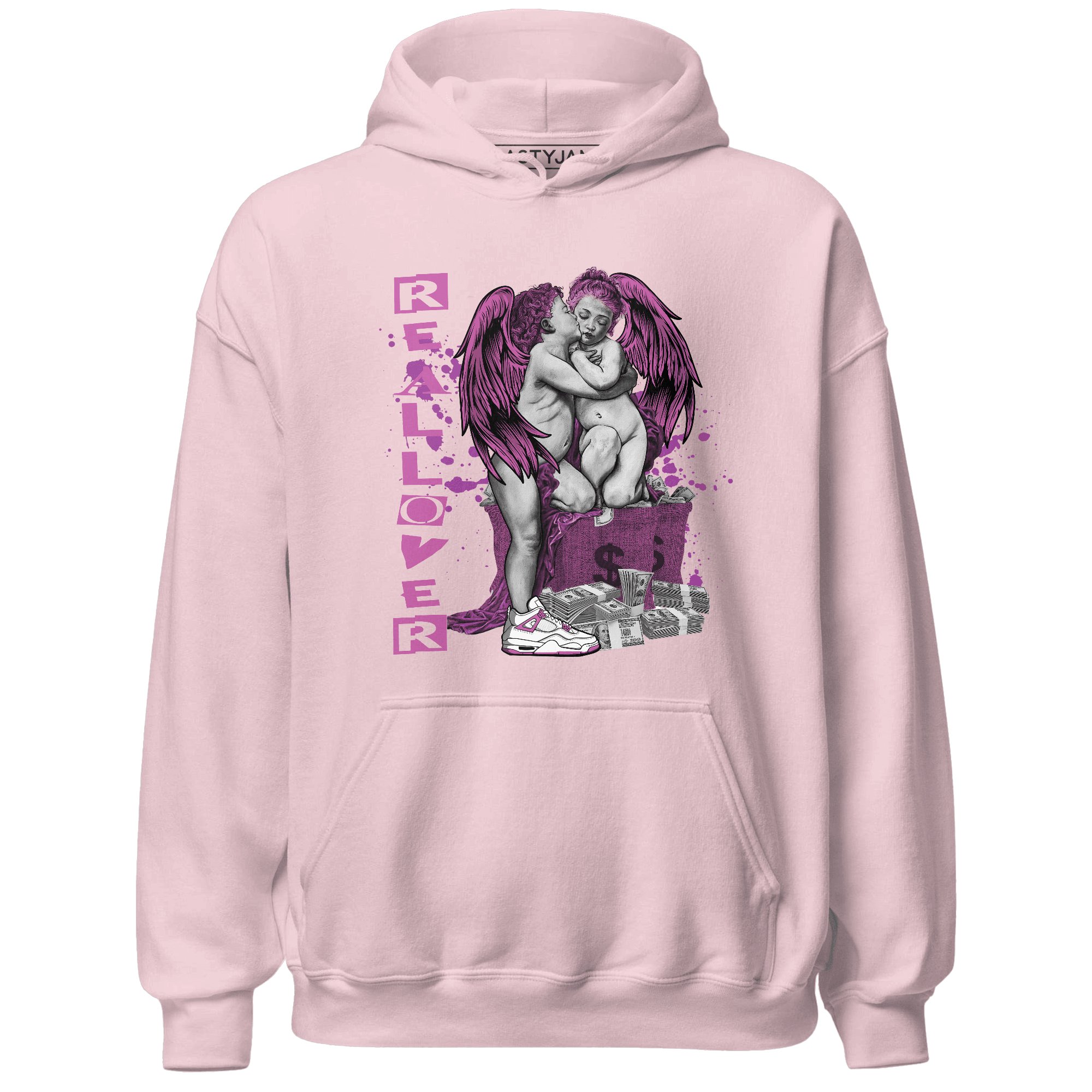 GS Hyper Violet 4s Hoodie Match Real Lover Angel - NastyJamz