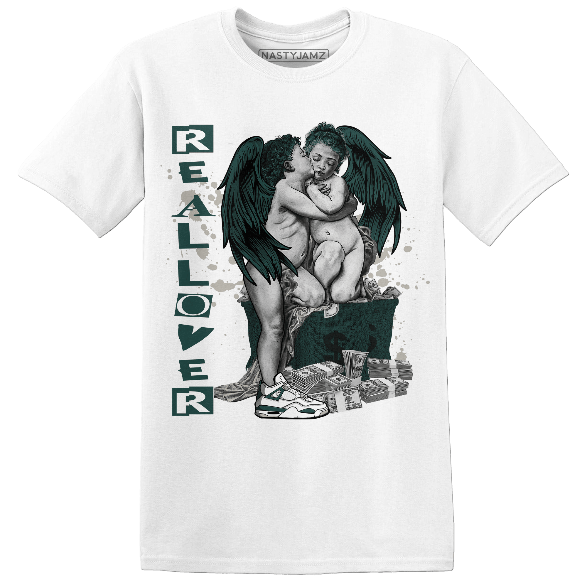 Oxidized Green 4s T Shirt Match Real Lover Angel - NastyJamz