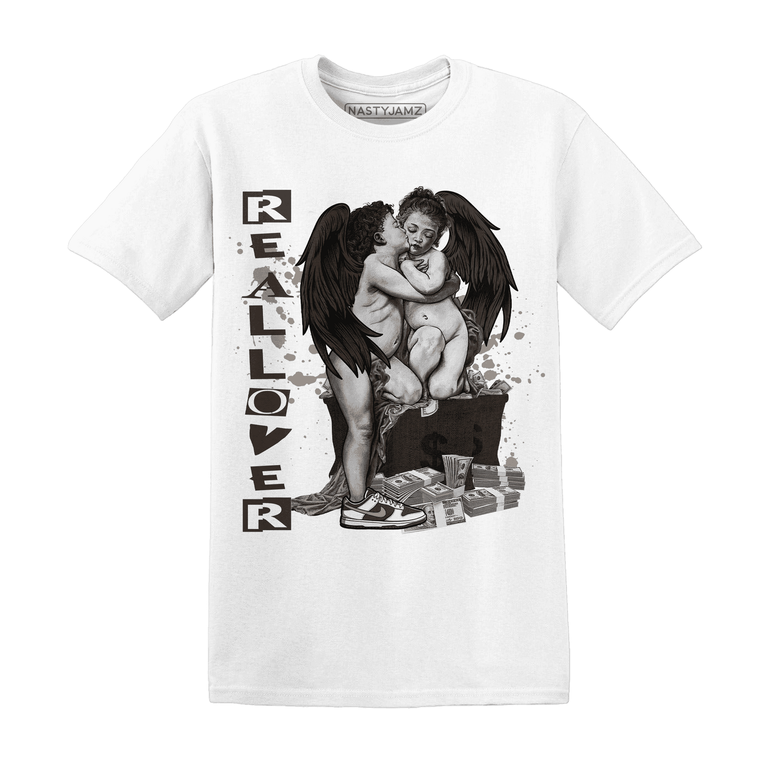 Dunk Low Baroque Brown T Shirt Match Real Lover Angel - NastyJamz