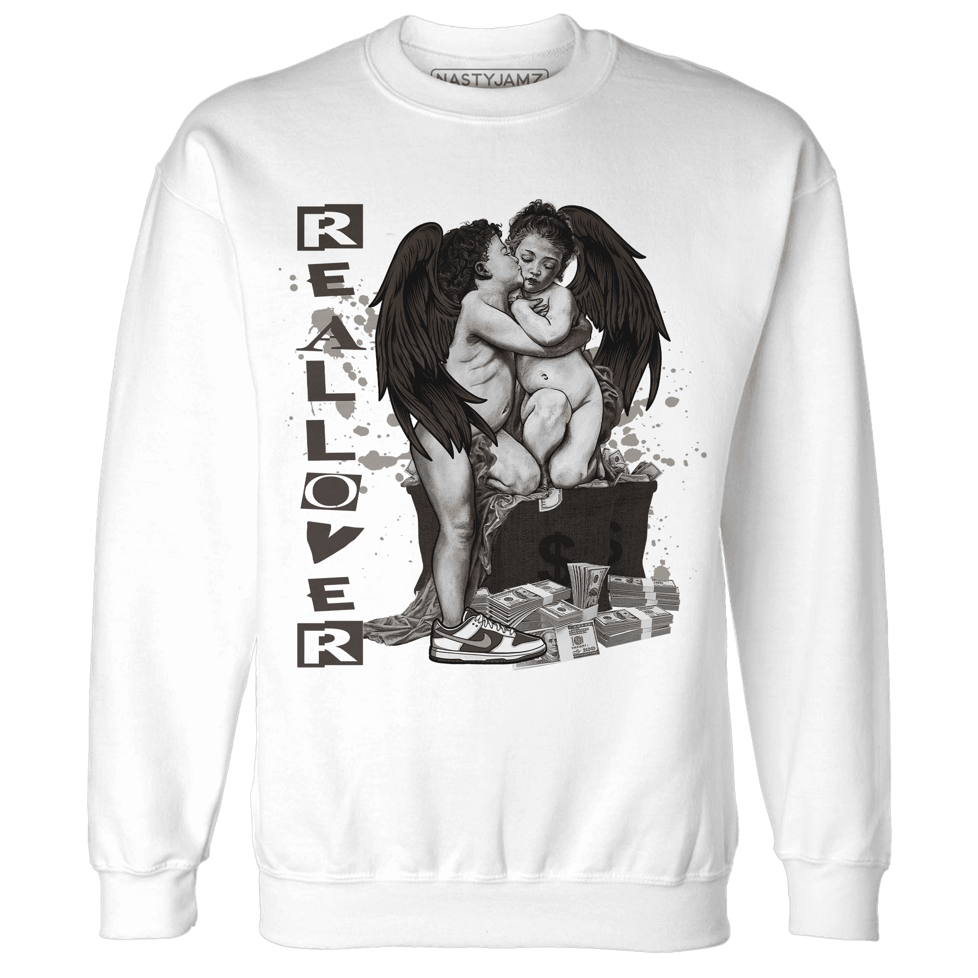 Dunk Low Baroque Brown Sweatshirt Match Real Lover Angel - NastyJamz