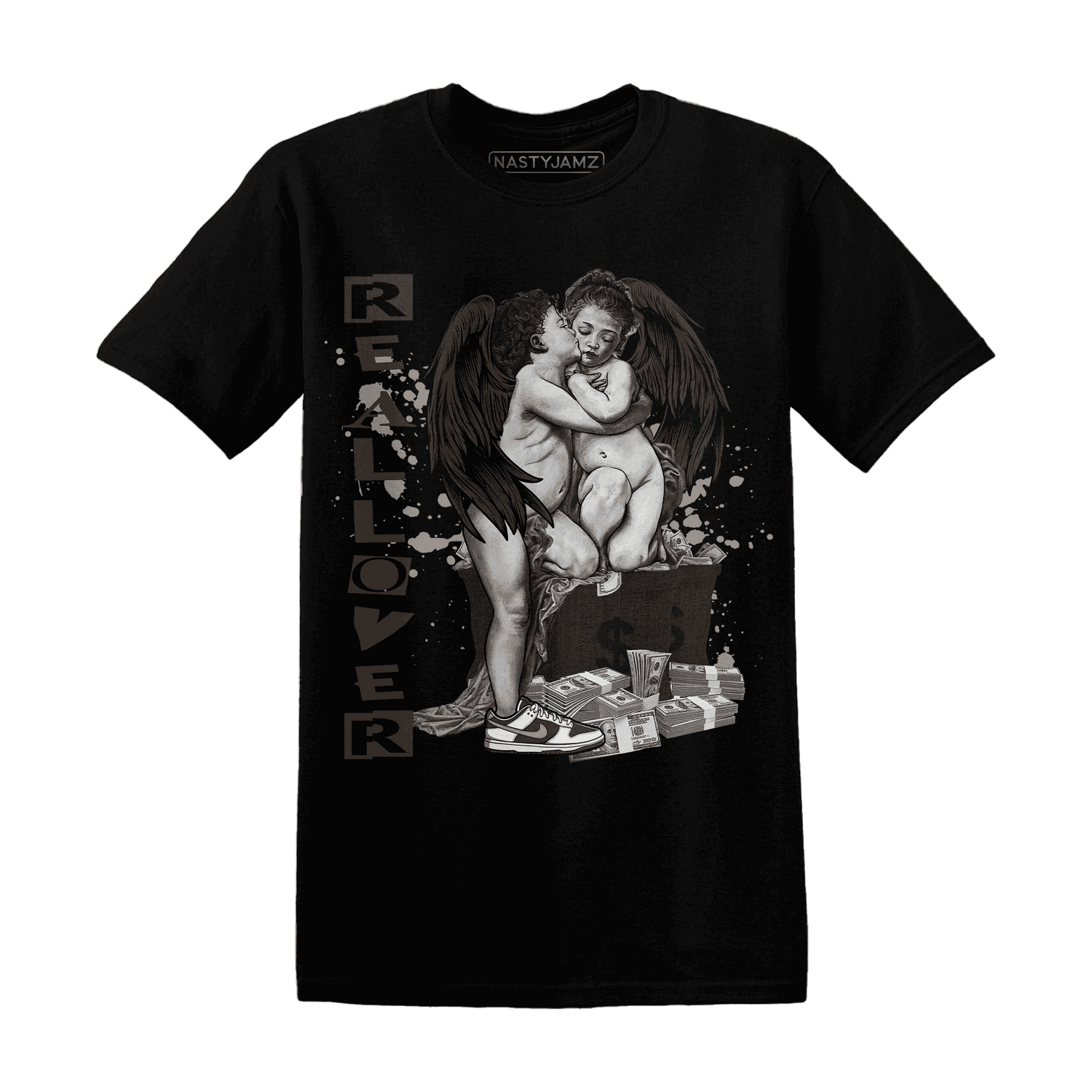 Dunk Low Baroque Brown T Shirt Match Real Lover Angel - NastyJamz