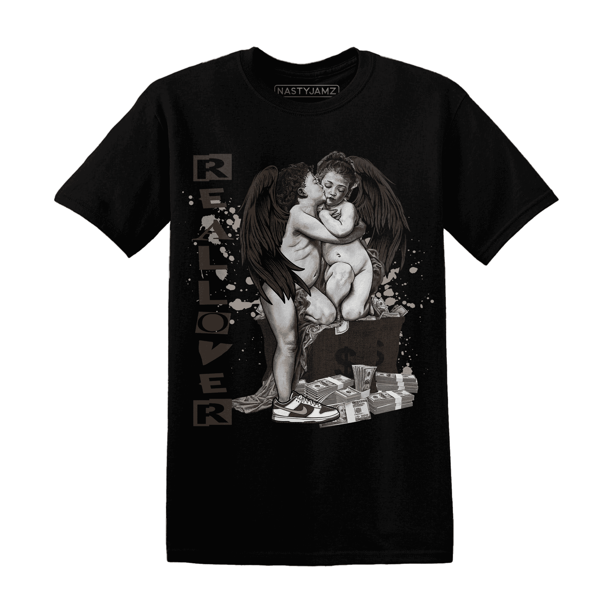 Dunk Low Baroque Brown T Shirt Match Real Lover Angel - NastyJamz