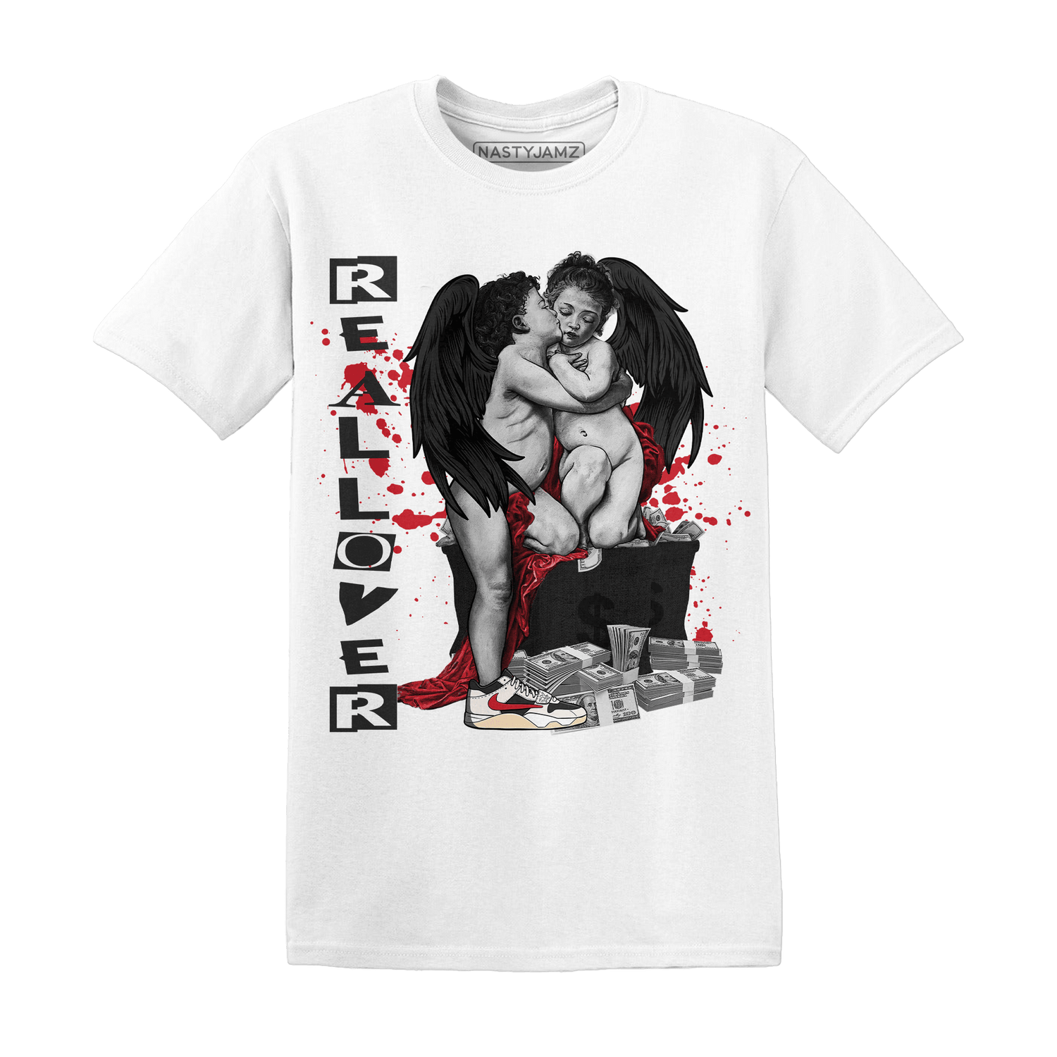 Jumman Jack University Red T Shirt Match Real Lover Angel - NastyJamz