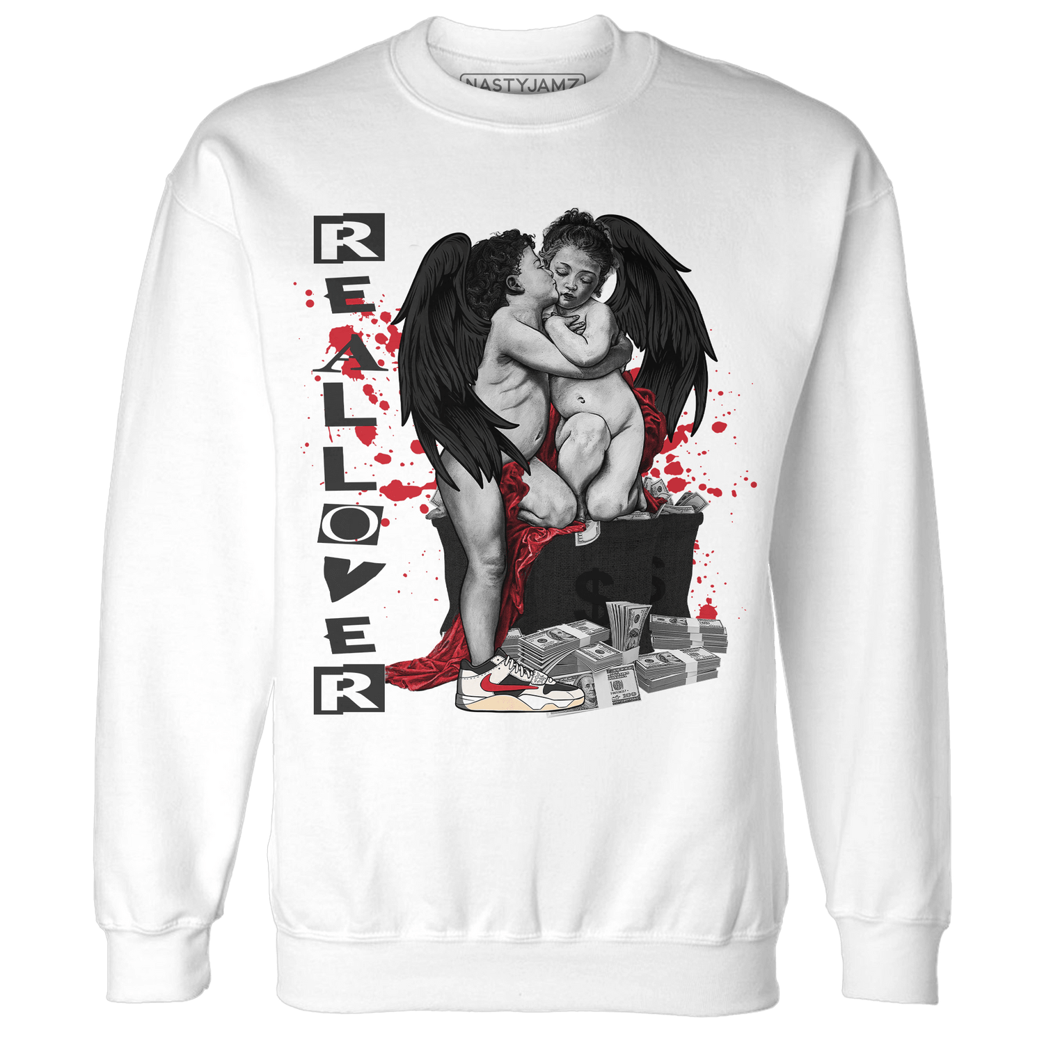 Jumman Jack University Red Sweatshirt Match Real Lover Angel - NastyJamz
