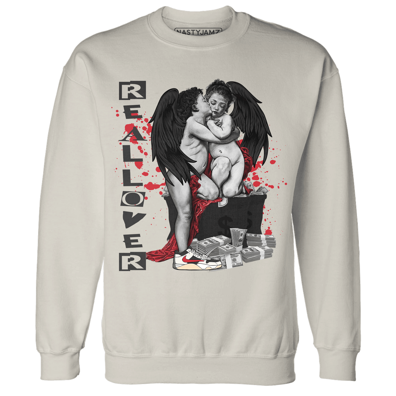 Jumman Jack University Red Sweatshirt Match Real Lover Angel - NastyJamz