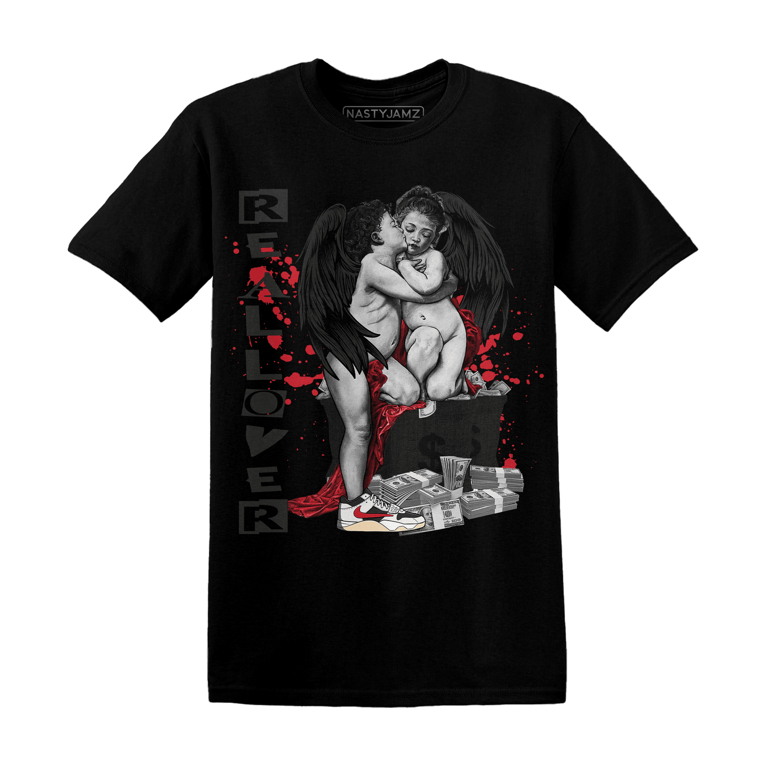 Jumman Jack University Red T Shirt Match Real Lover Angel - NastyJamz