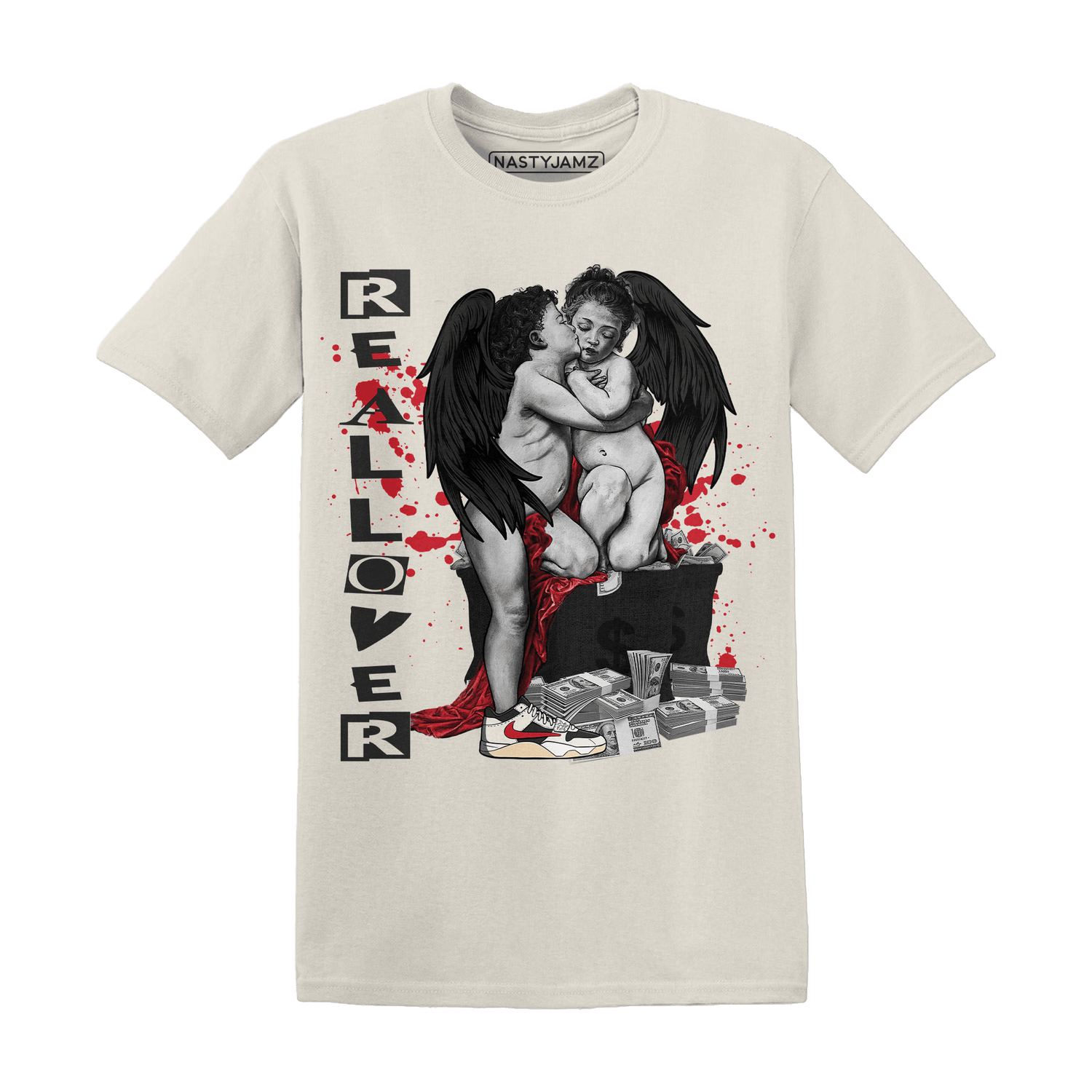 Jumman Jack University Red T Shirt Match Real Lover Angel - NastyJamz