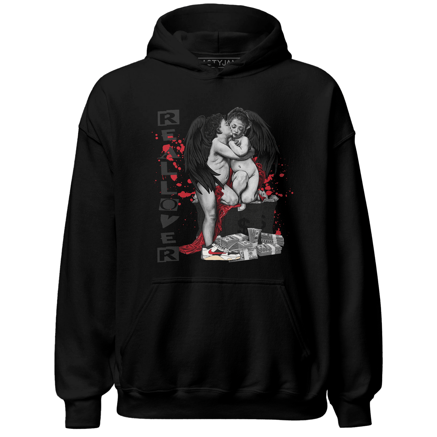 Jumman Jack University Red Hoodie Match Real Lover Angel - NastyJamz