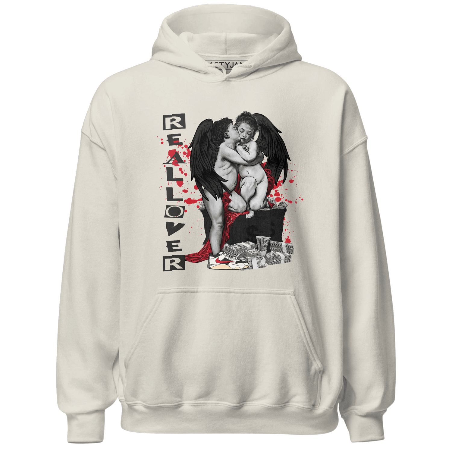 Jumman Jack University Red Hoodie Match Real Lover Angel - NastyJamz