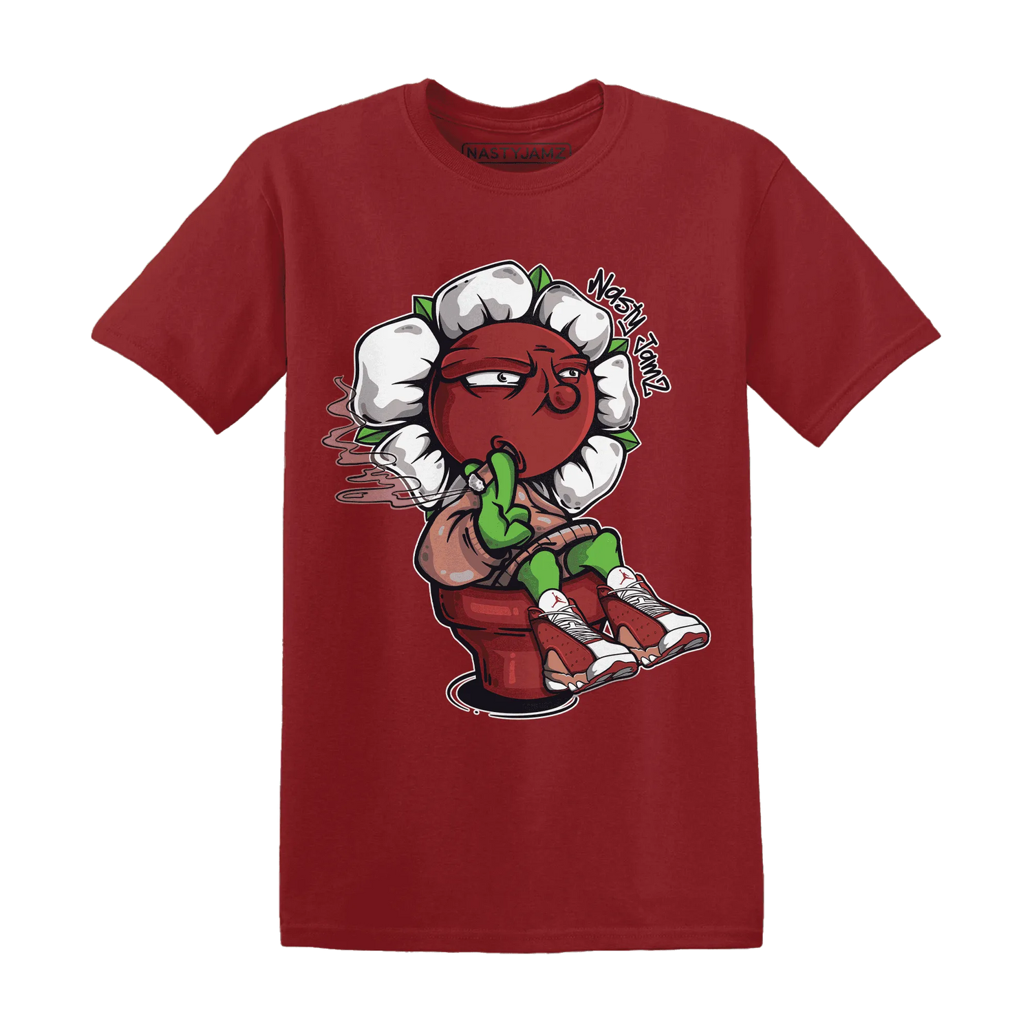 Dune-Red-13s-T-Shirt-Match-Rebel-Bloom